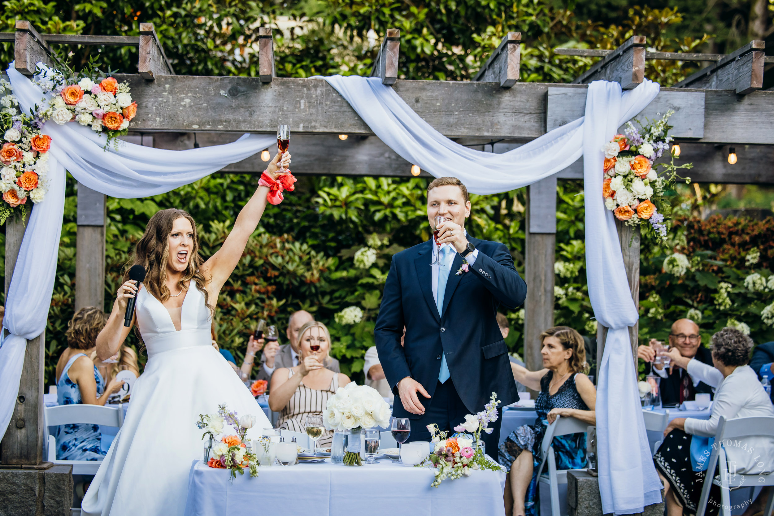 Wisteria Hall Washington Arboretum and Conibear Shellhouse wedding by Seattle wedding photographer James Thomas Long Photography