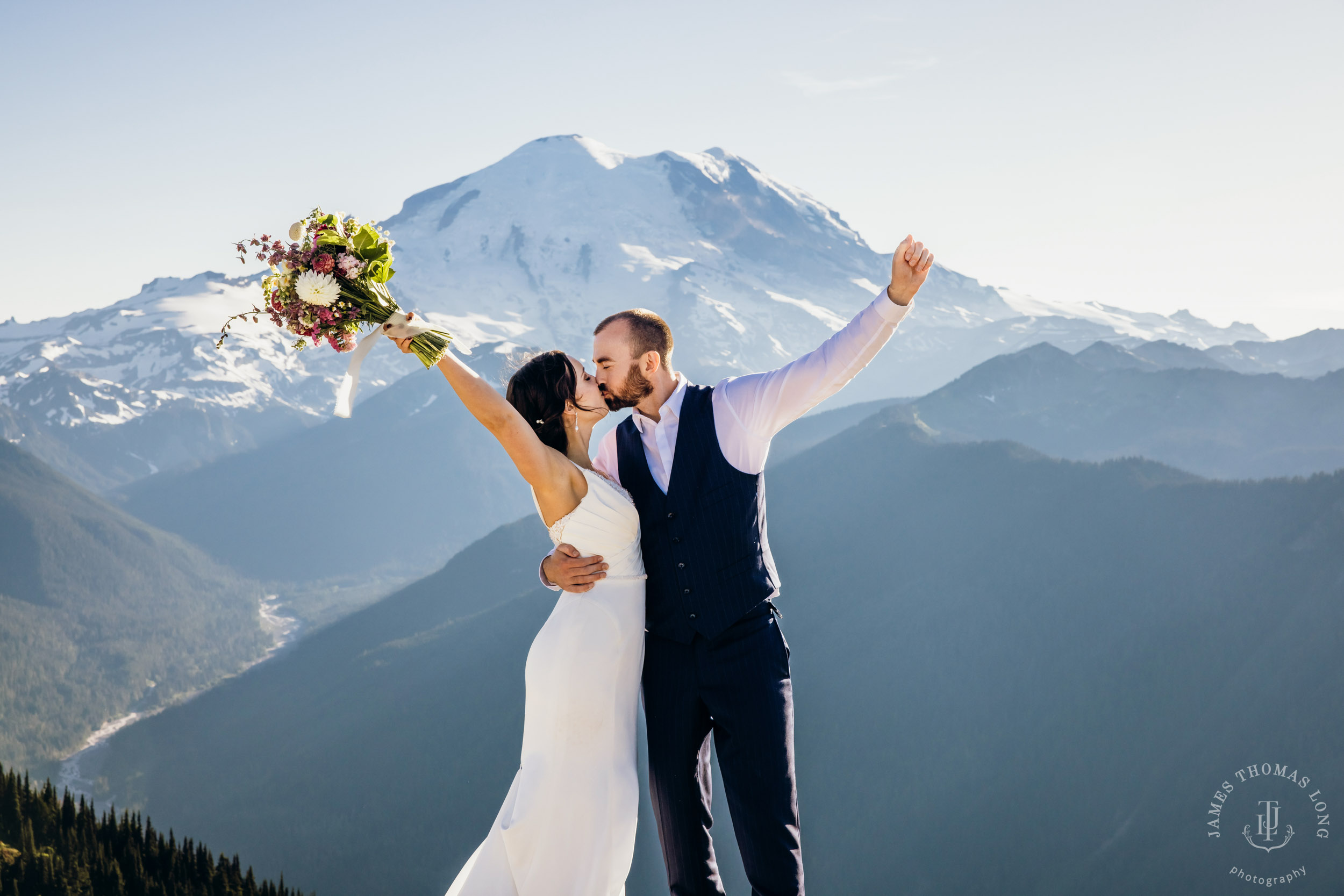 Crystal Mountain wedding by Seattle wedding photographer James Thomas Long Photography