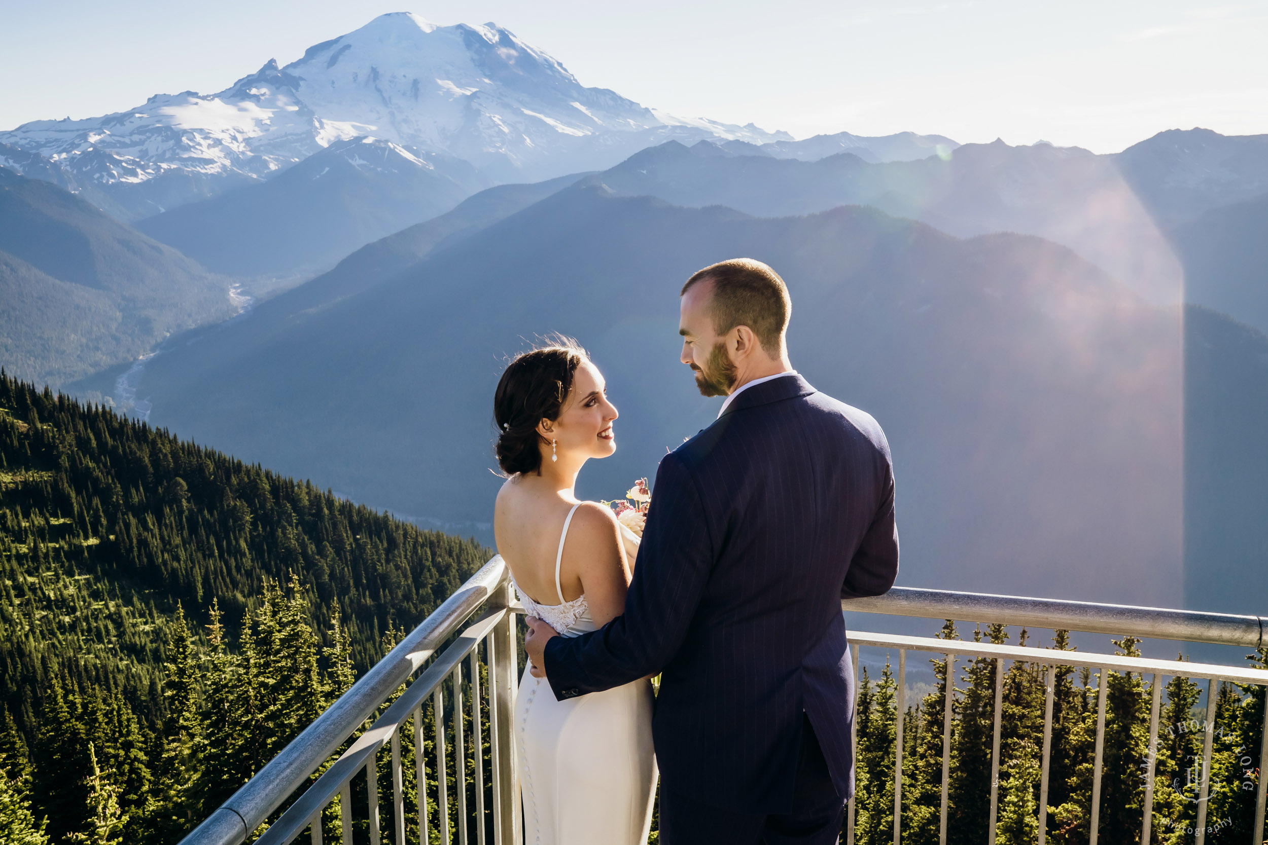 Crystal Mountain wedding by Seattle wedding photographer James Thomas Long Photography