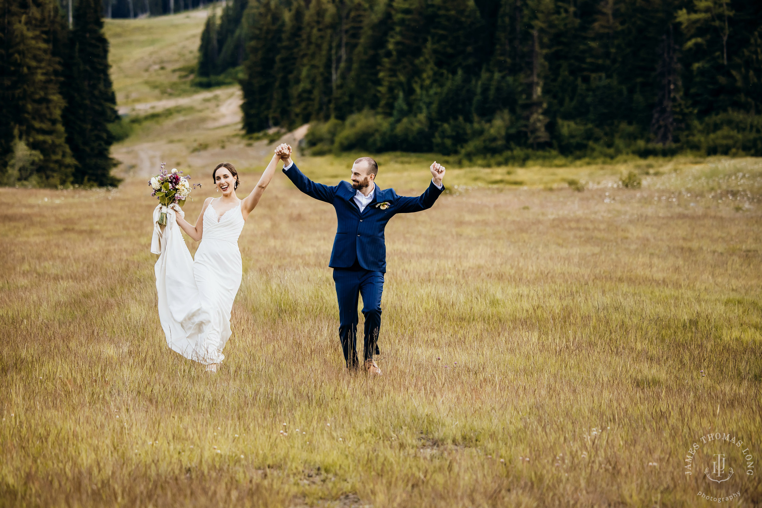 Crystal Mountain wedding by Seattle wedding photographer James Thomas Long Photography