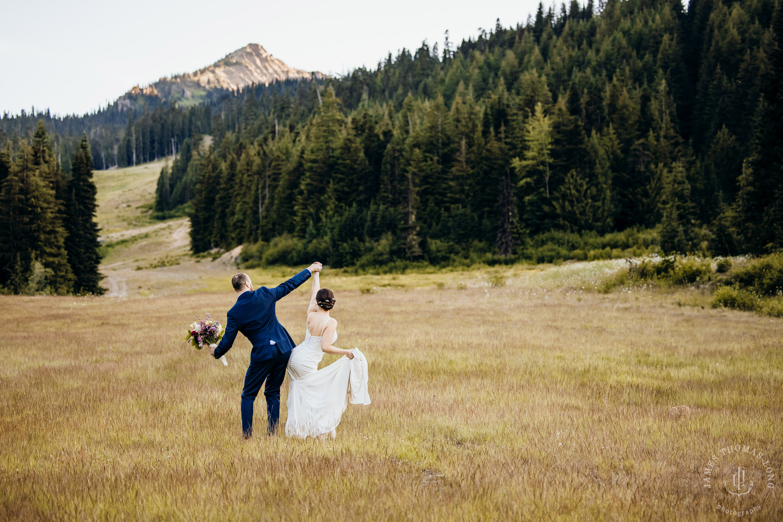 Crystal Mountain wedding by Seattle wedding photographer James Thomas Long Photography