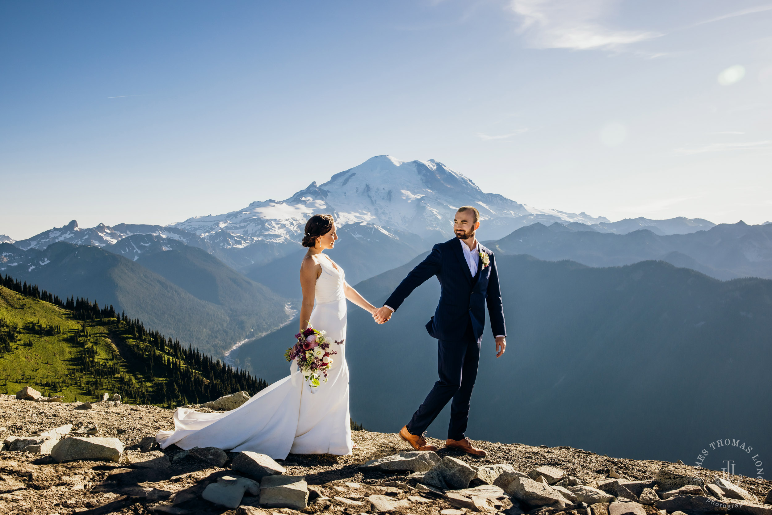 Crystal Mountain wedding by Seattle wedding photographer James Thomas Long Photography