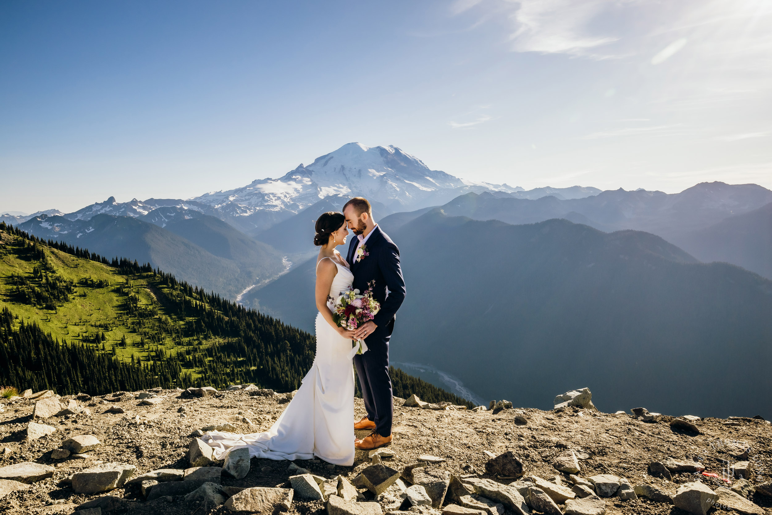 Crystal Mountain wedding by Seattle wedding photographer James Thomas Long Photography