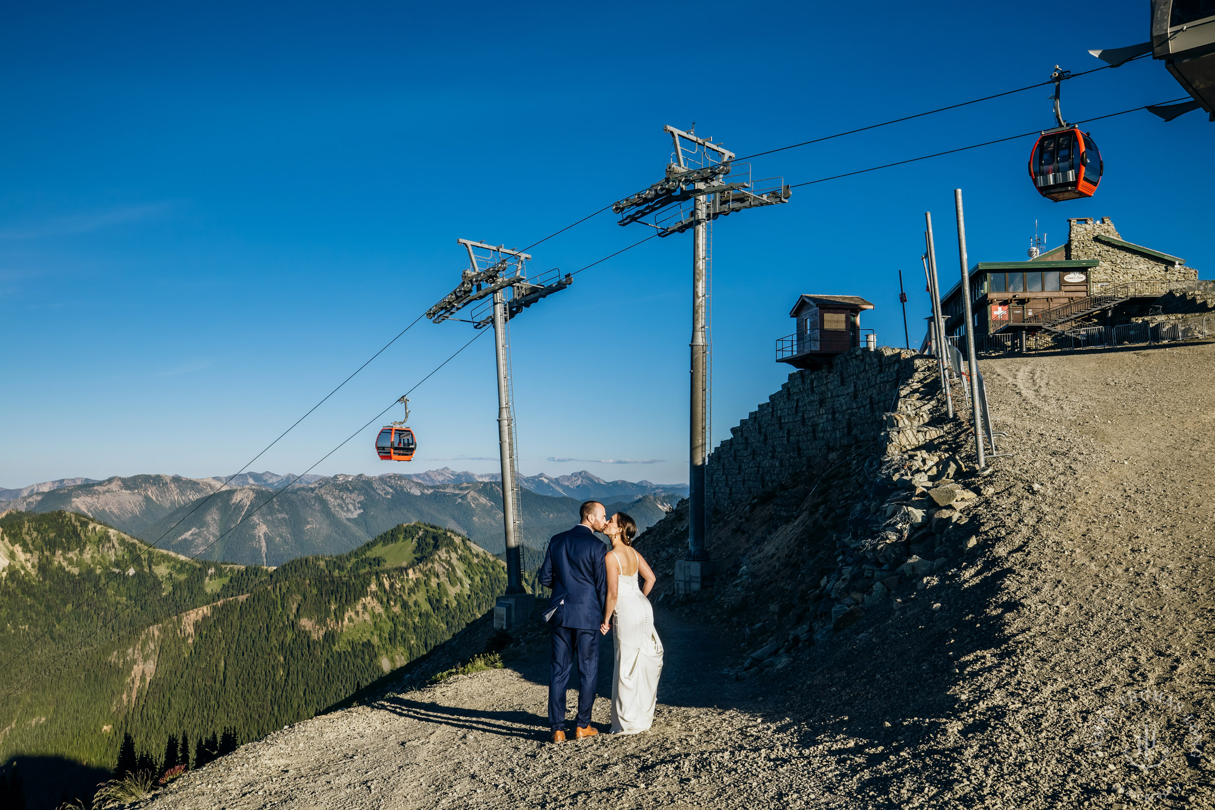 Crystal Mountain wedding by Seattle wedding photographer James Thomas Long Photography