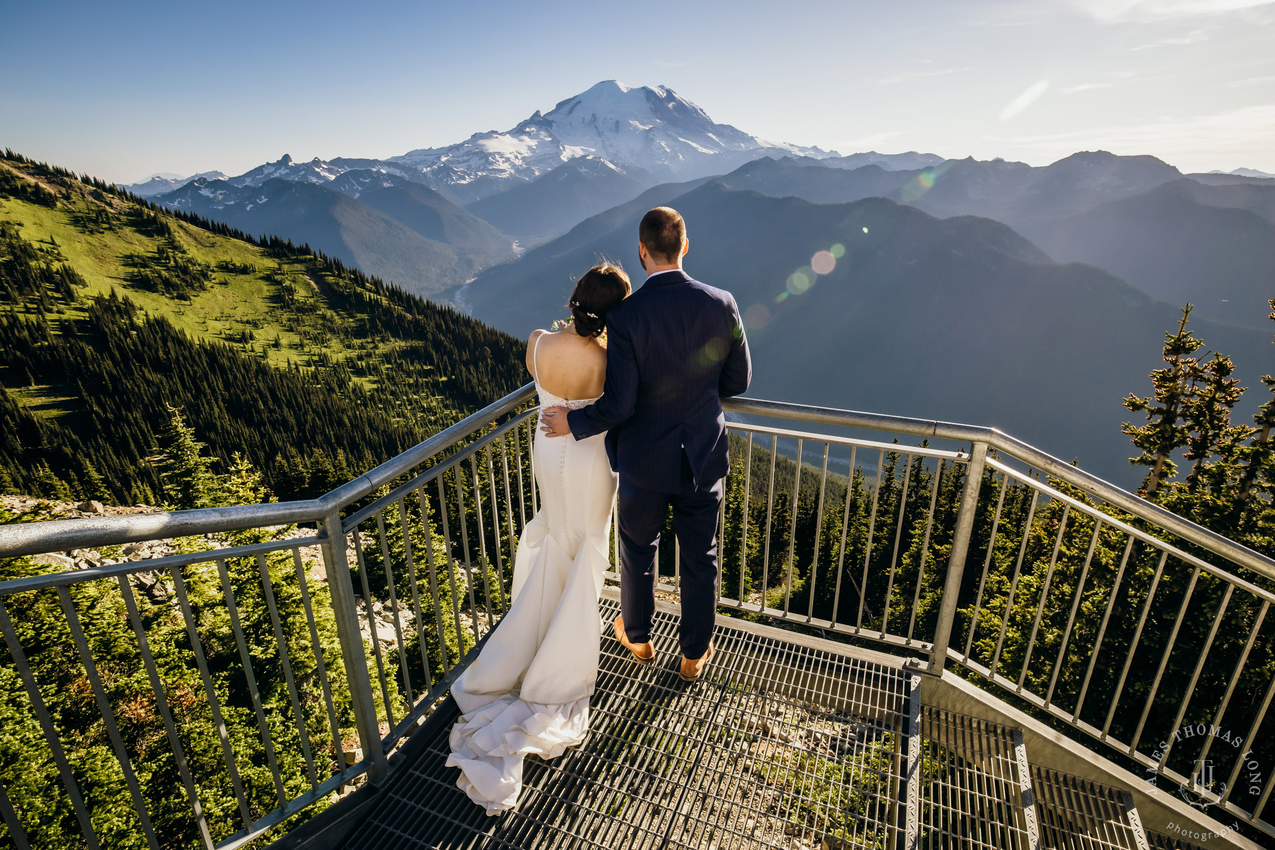 Crystal Mountain wedding by Seattle wedding photographer James Thomas Long Photography