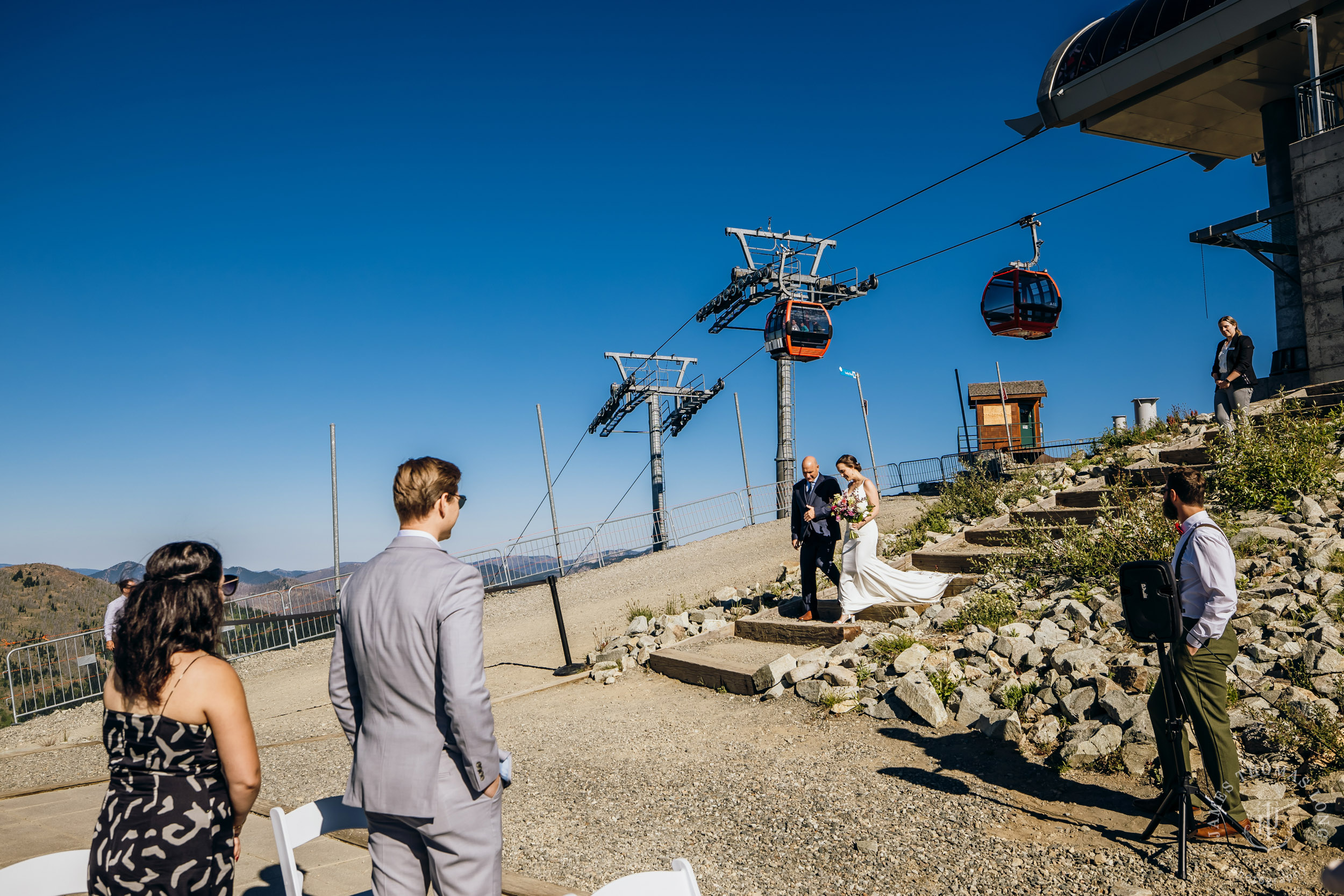 Crystal Mountain wedding by Seattle wedding photographer James Thomas Long Photography