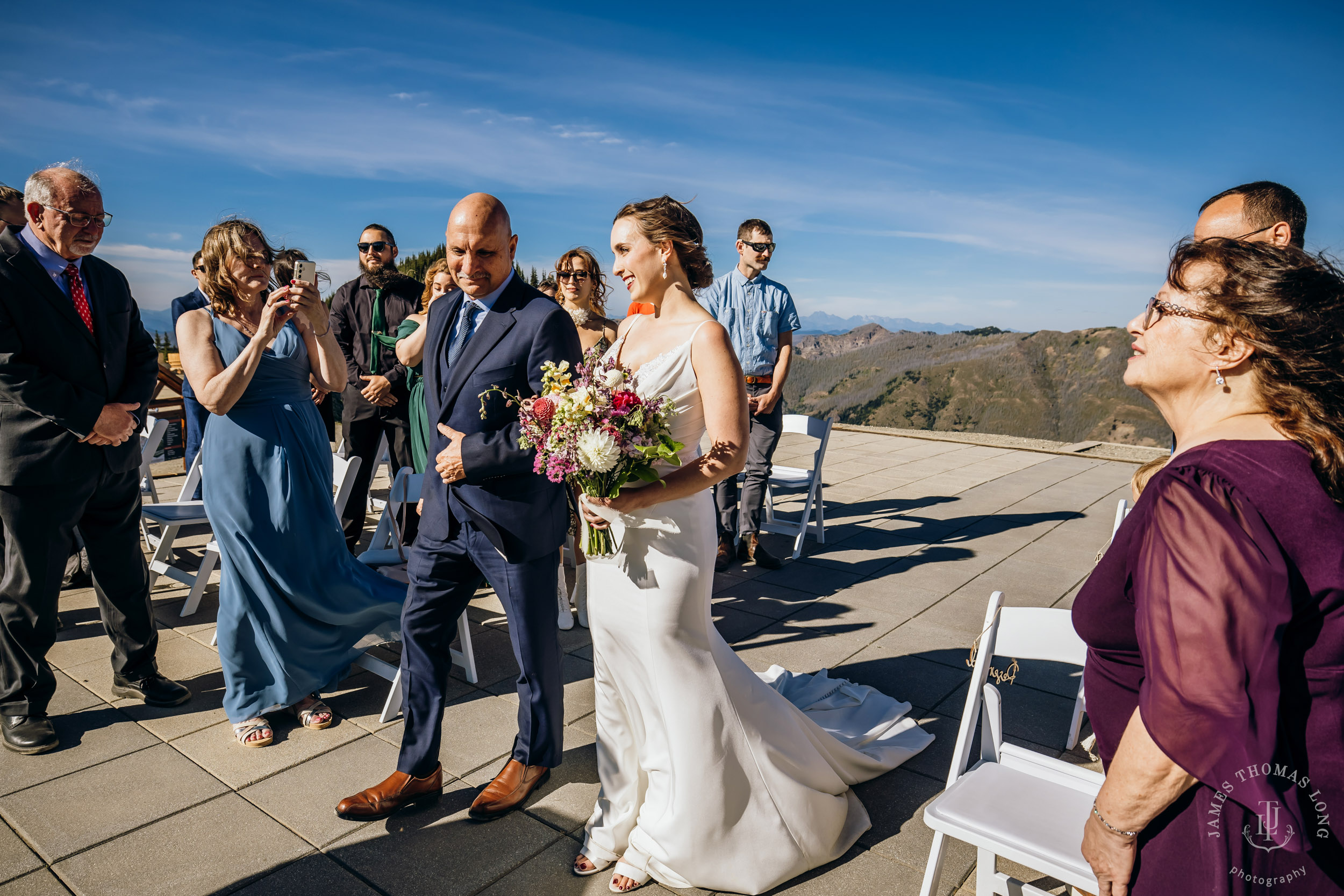 Crystal Mountain wedding by Seattle wedding photographer James Thomas Long Photography