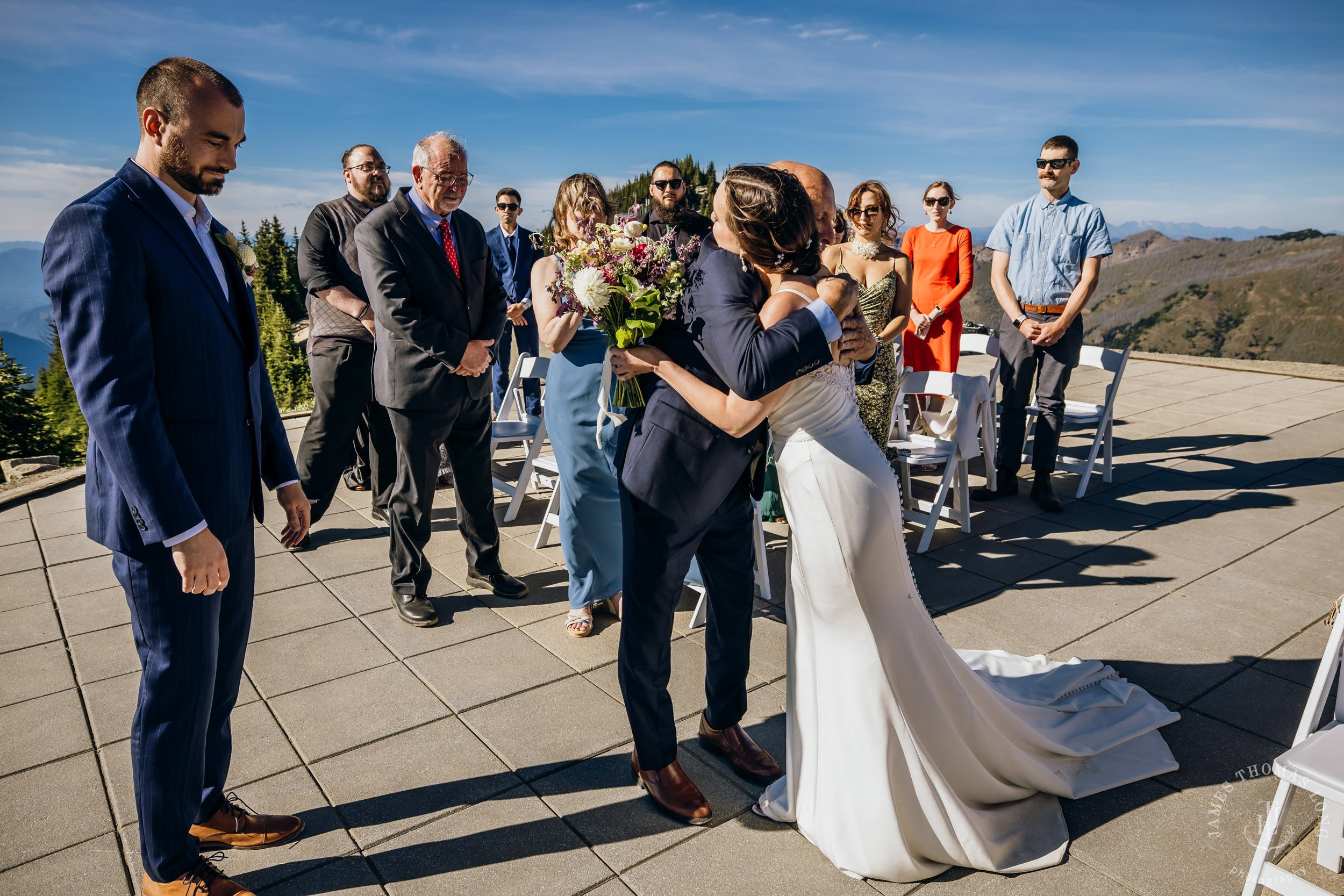 Crystal Mountain wedding by Seattle wedding photographer James Thomas Long Photography