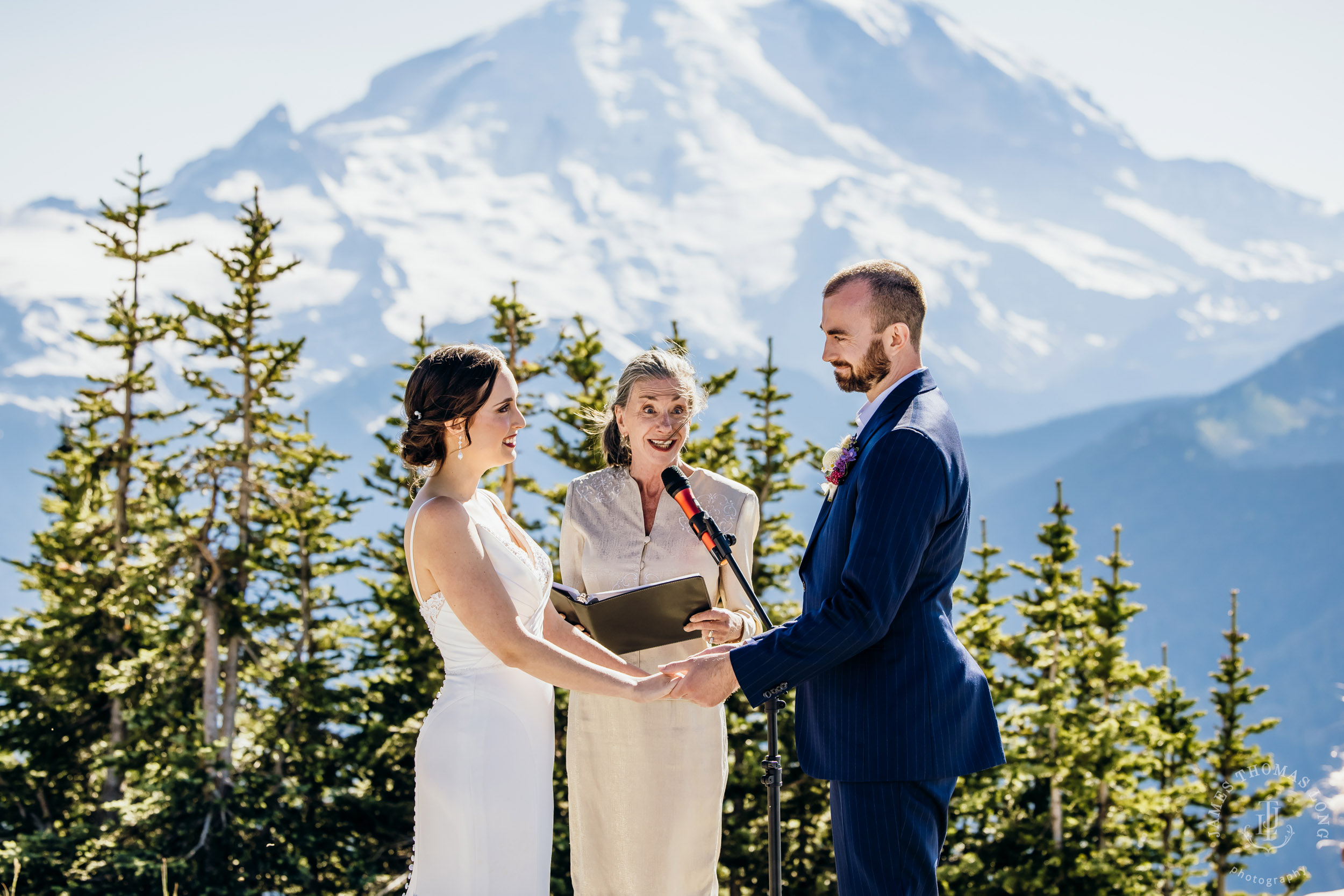 Crystal Mountain wedding by Seattle wedding photographer James Thomas Long Photography