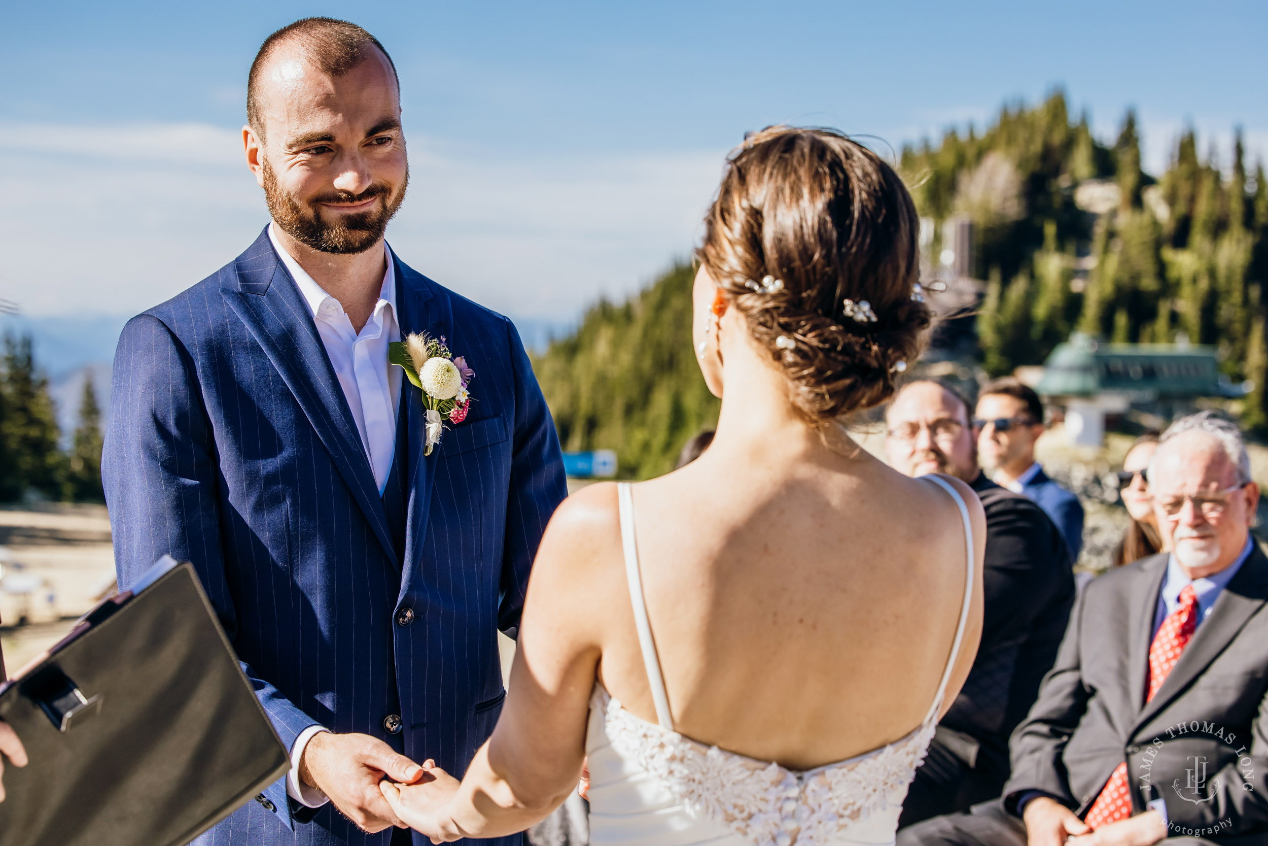 Crystal Mountain wedding by Seattle wedding photographer James Thomas Long Photography