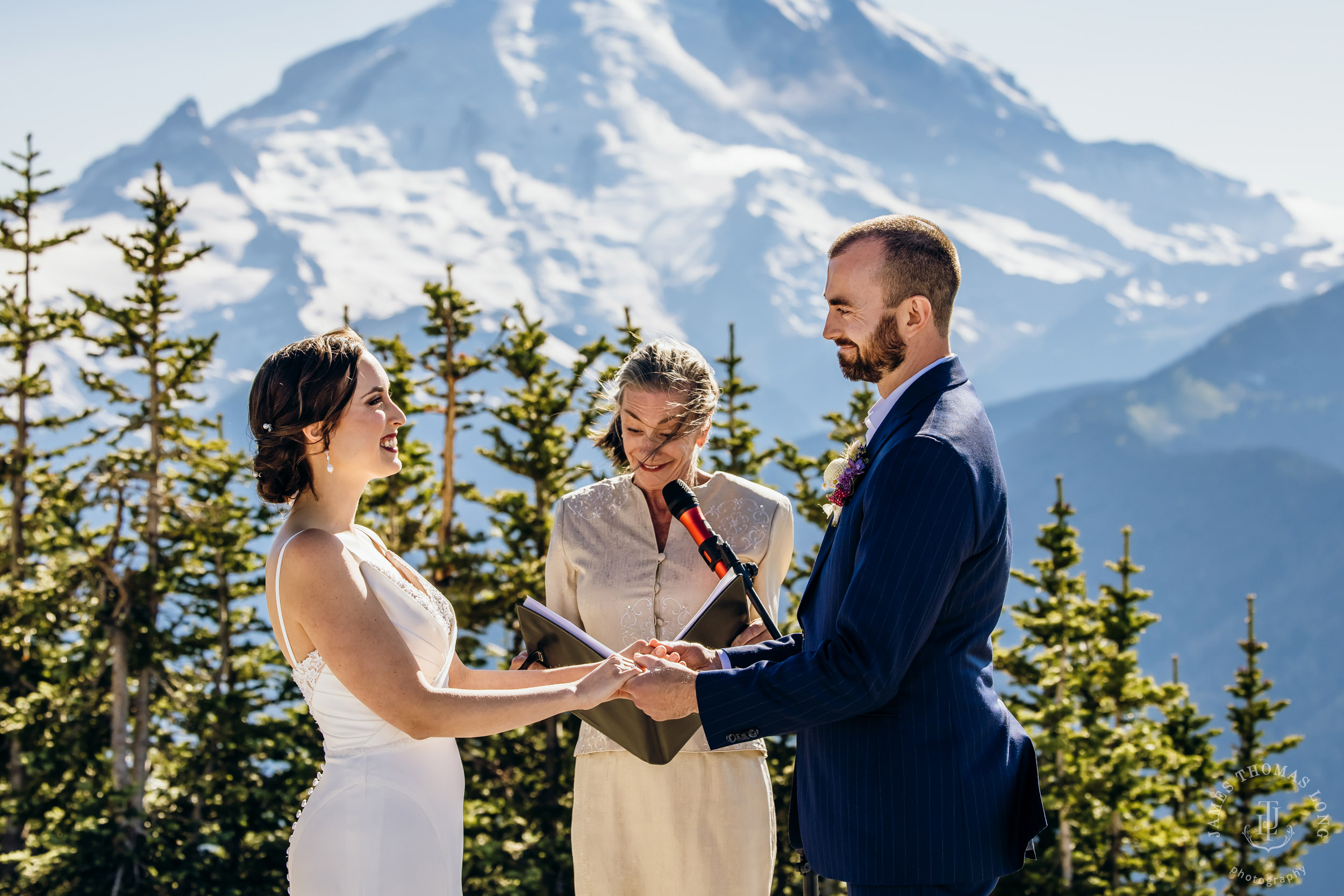 Crystal Mountain wedding by Seattle wedding photographer James Thomas Long Photography