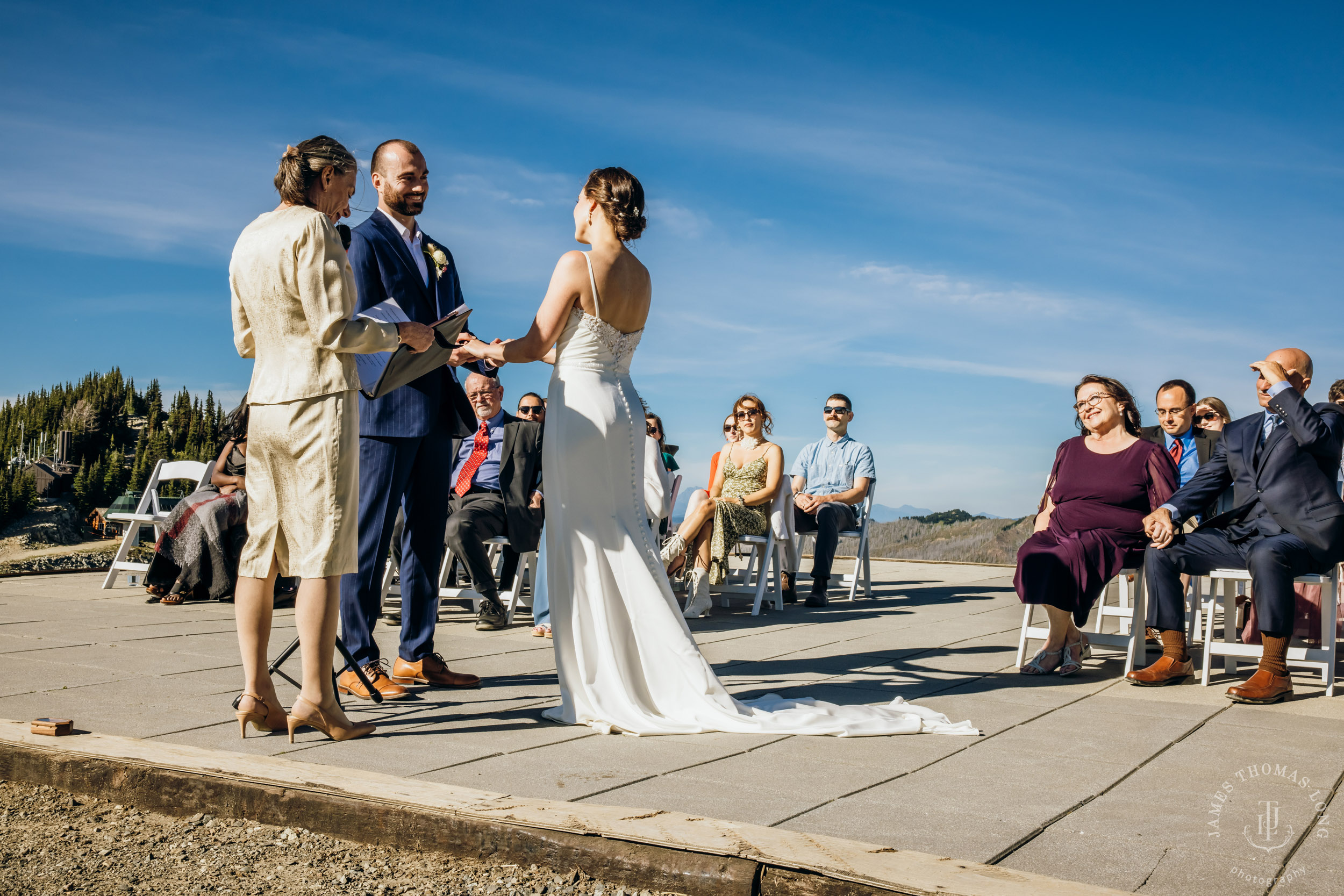 Crystal Mountain wedding by Seattle wedding photographer James Thomas Long Photography