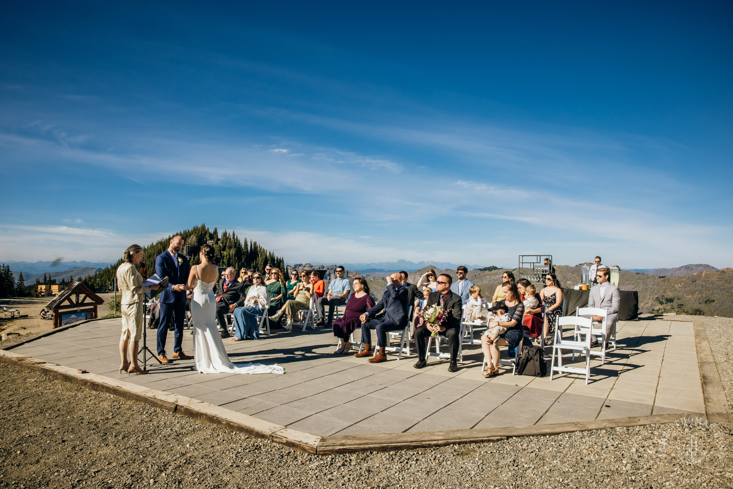 Crystal Mountain wedding by Seattle wedding photographer James Thomas Long Photography