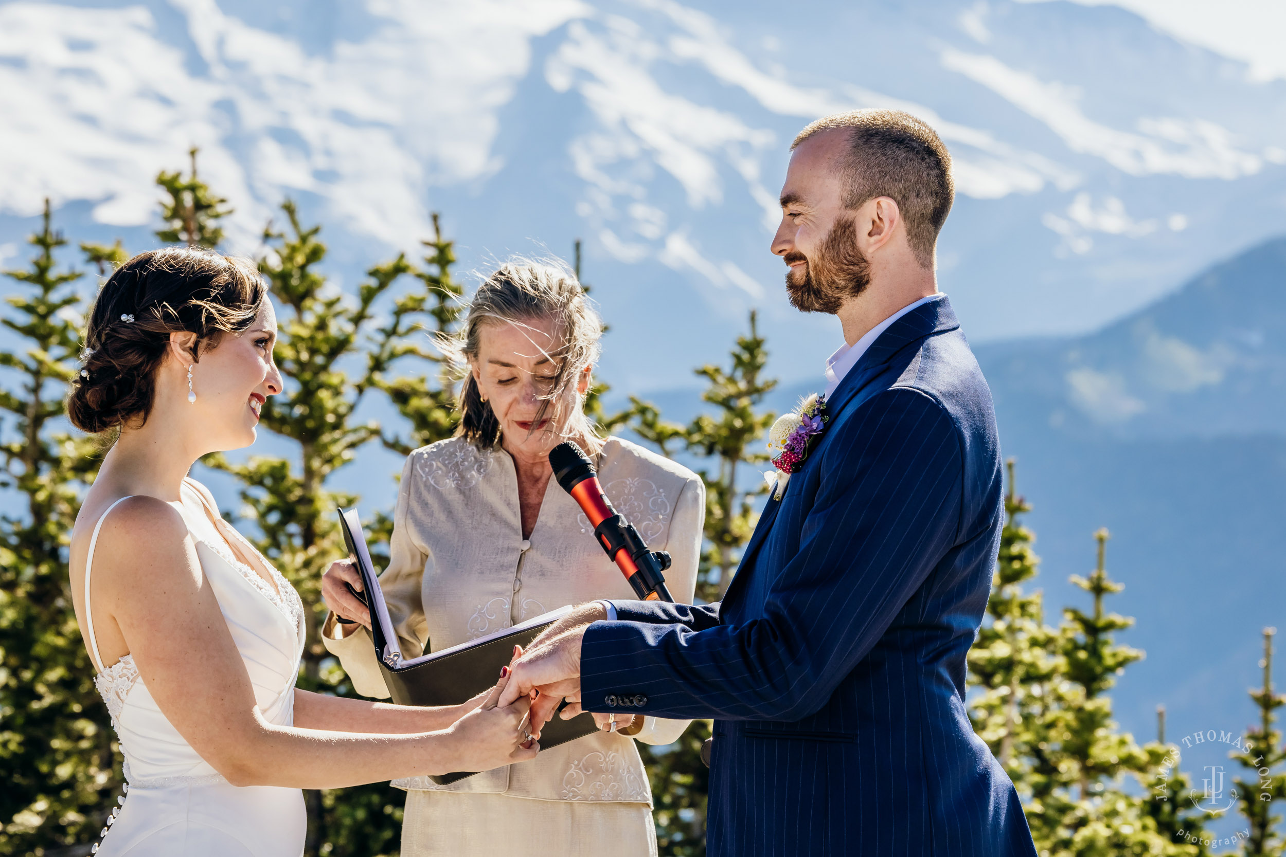 Crystal Mountain wedding by Seattle wedding photographer James Thomas Long Photography