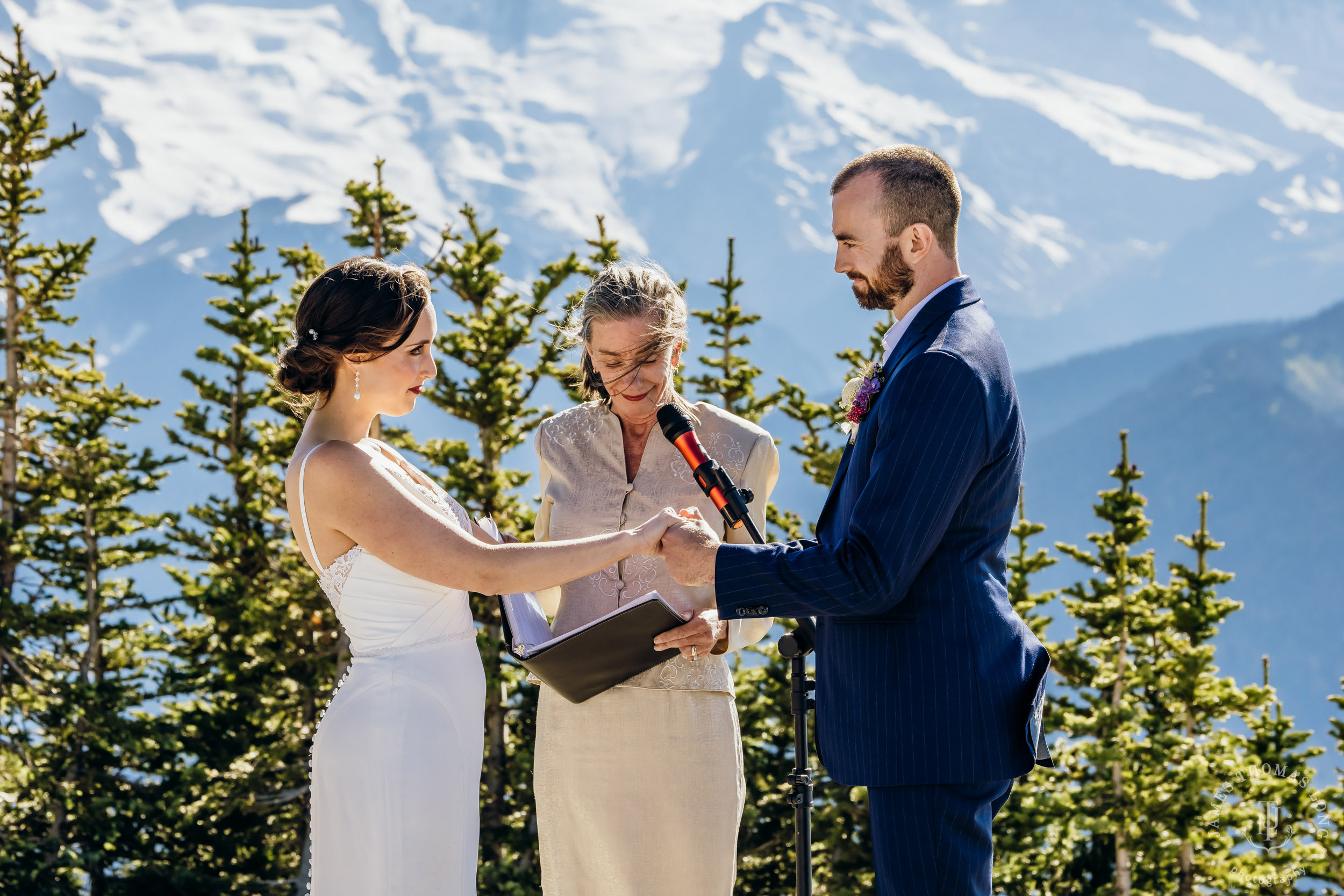 Crystal Mountain wedding by Seattle wedding photographer James Thomas Long Photography