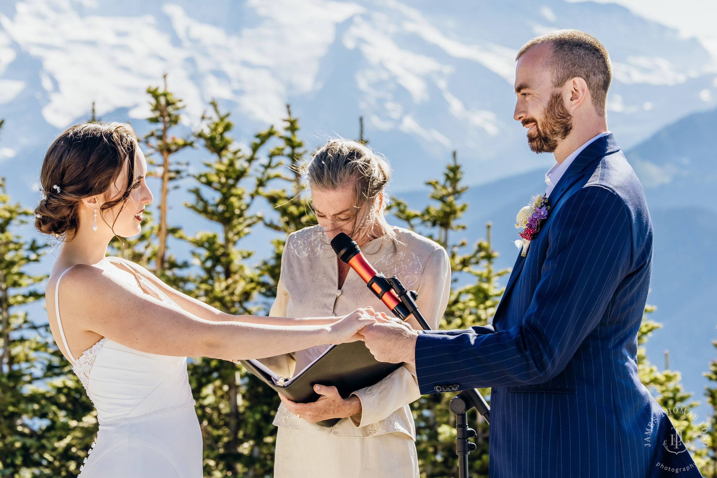 Crystal Mountain wedding by Seattle wedding photographer James Thomas Long Photography