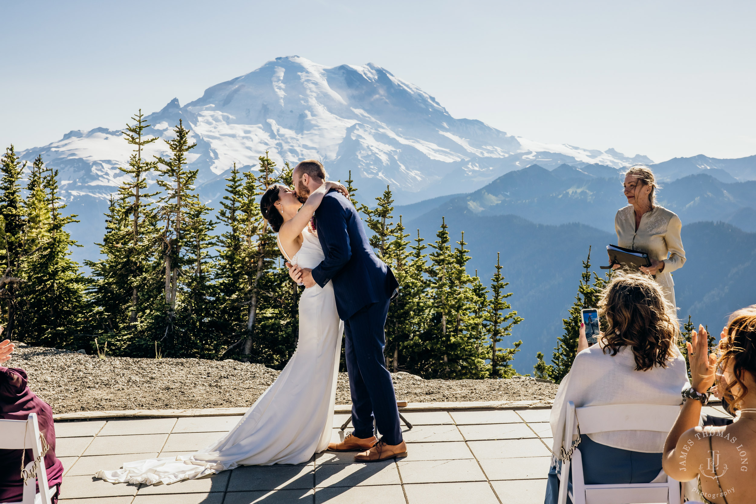 Crystal Mountain wedding by Seattle wedding photographer James Thomas Long Photography