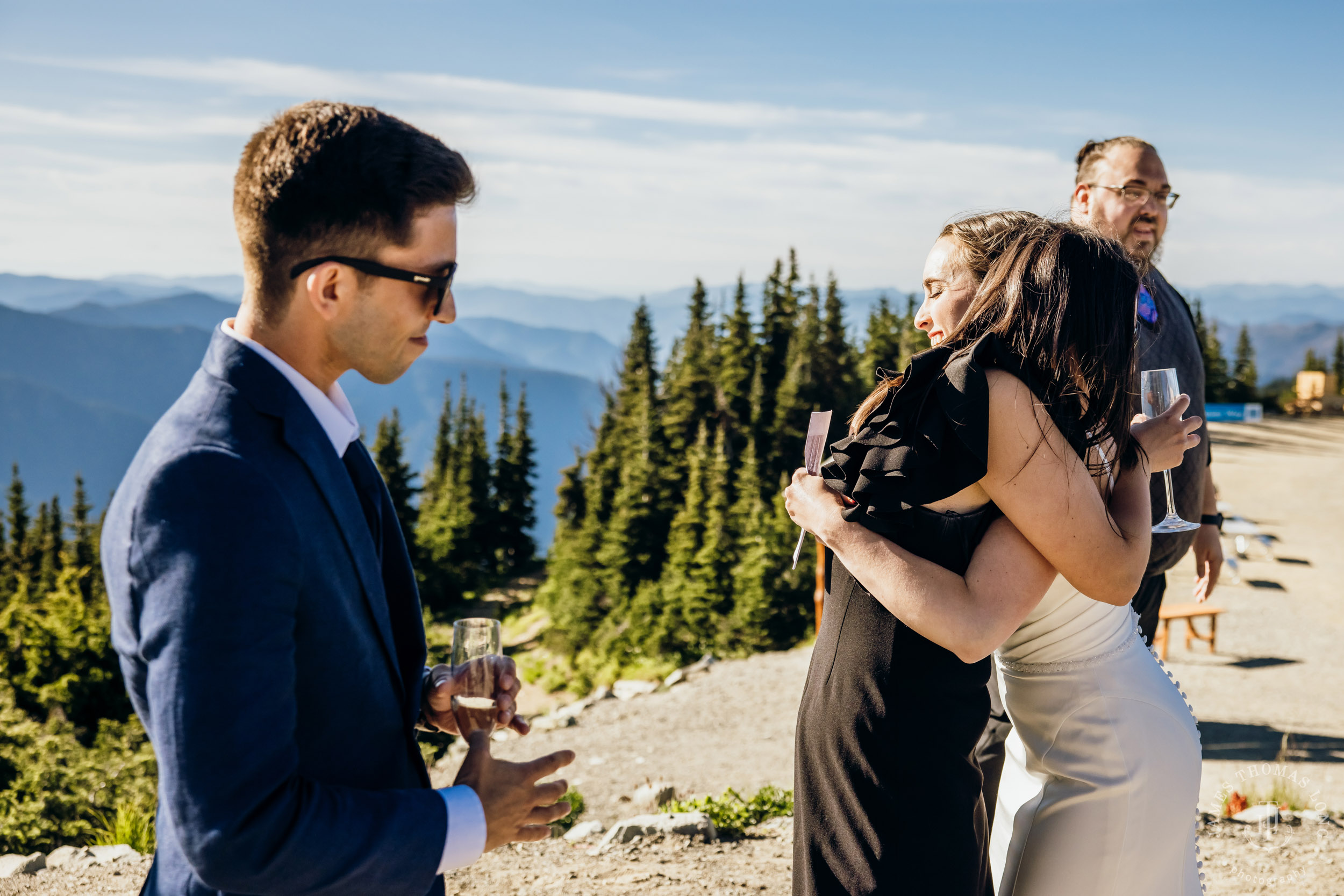 Crystal Mountain wedding by Seattle wedding photographer James Thomas Long Photography