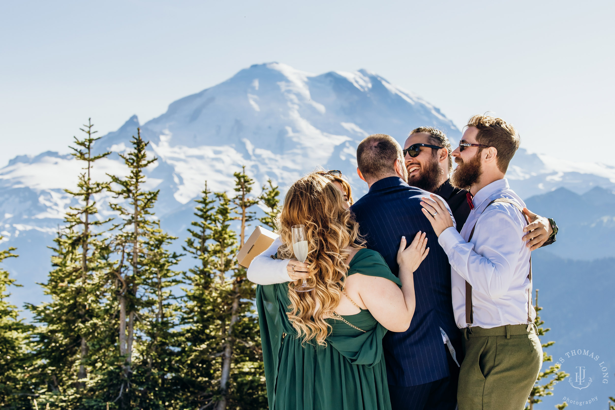 Crystal Mountain wedding by Seattle wedding photographer James Thomas Long Photography