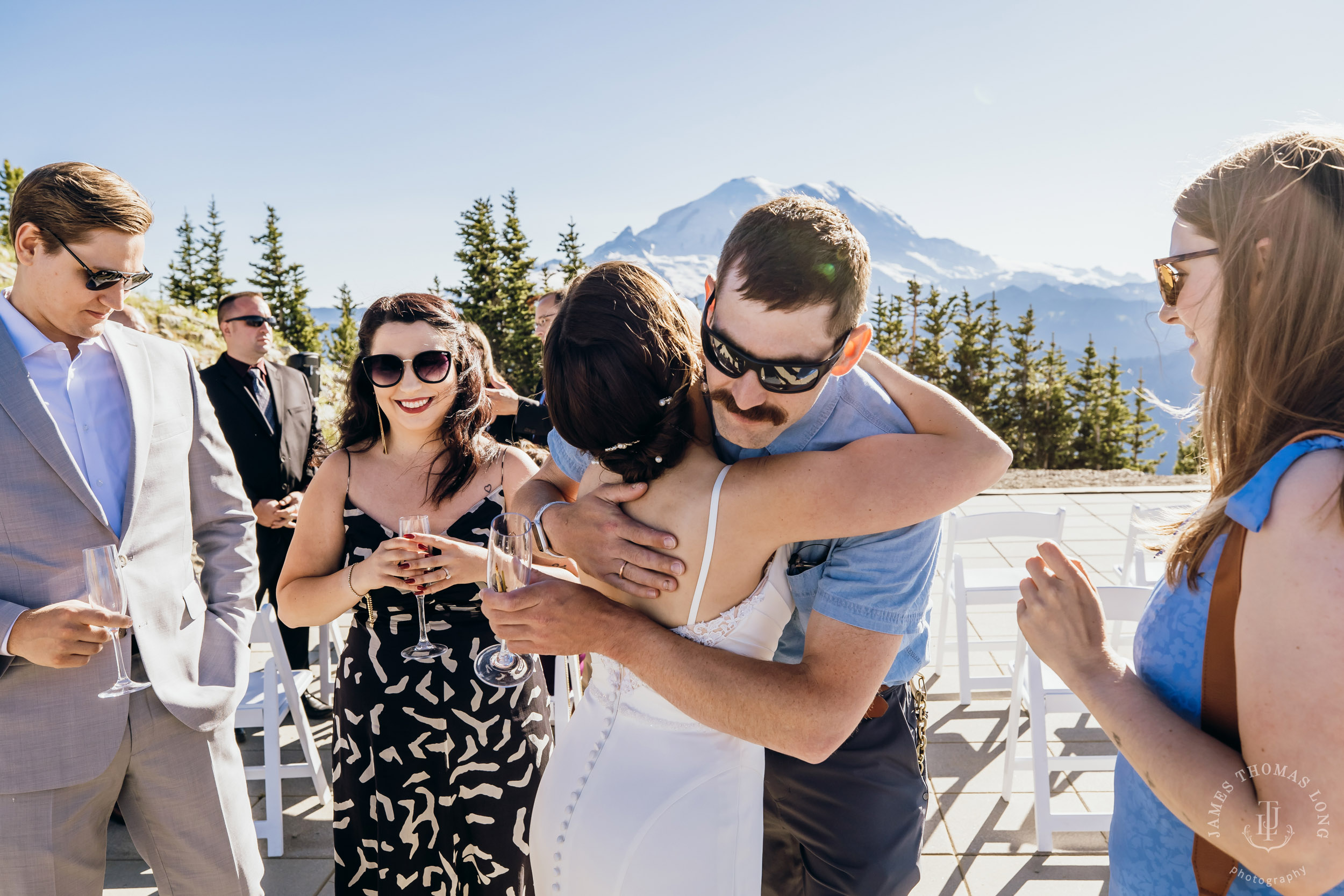 Crystal Mountain wedding by Seattle wedding photographer James Thomas Long Photography