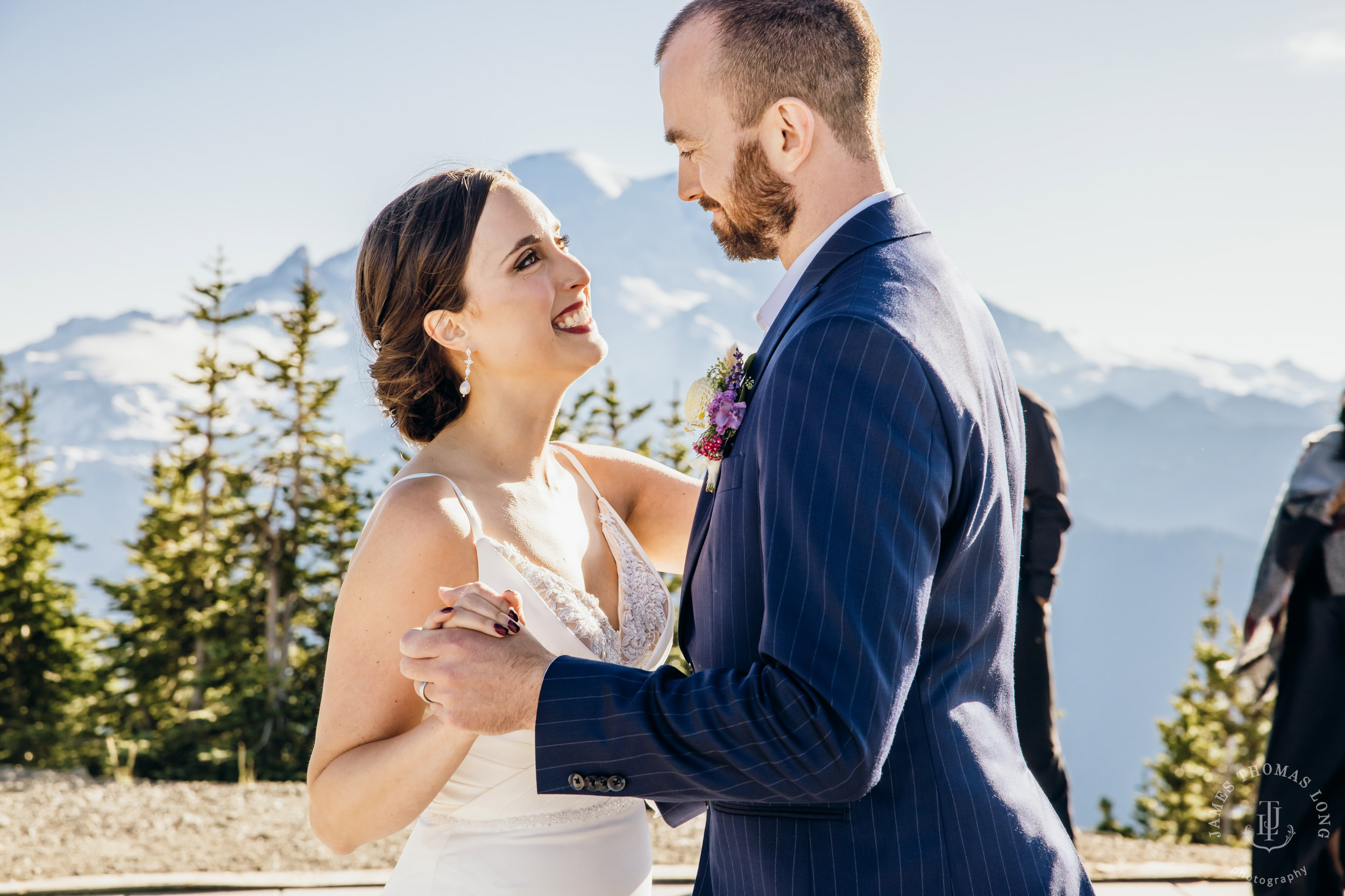Crystal Mountain wedding by Seattle wedding photographer James Thomas Long Photography