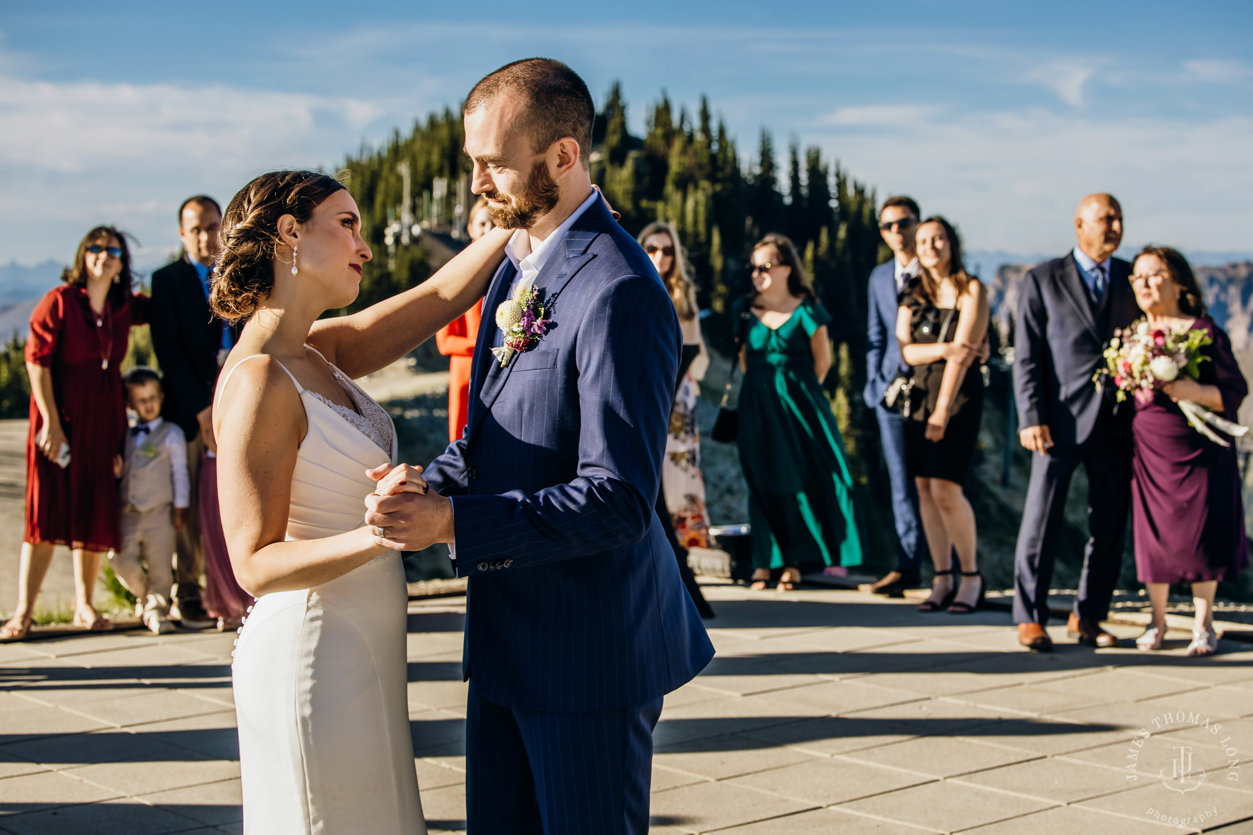 Crystal Mountain wedding by Seattle wedding photographer James Thomas Long Photography