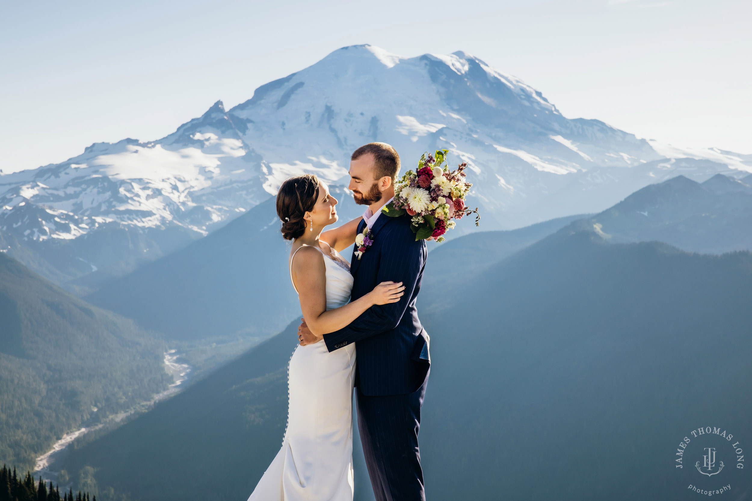 Crystal Mountain wedding by Seattle wedding photographer James Thomas Long Photography