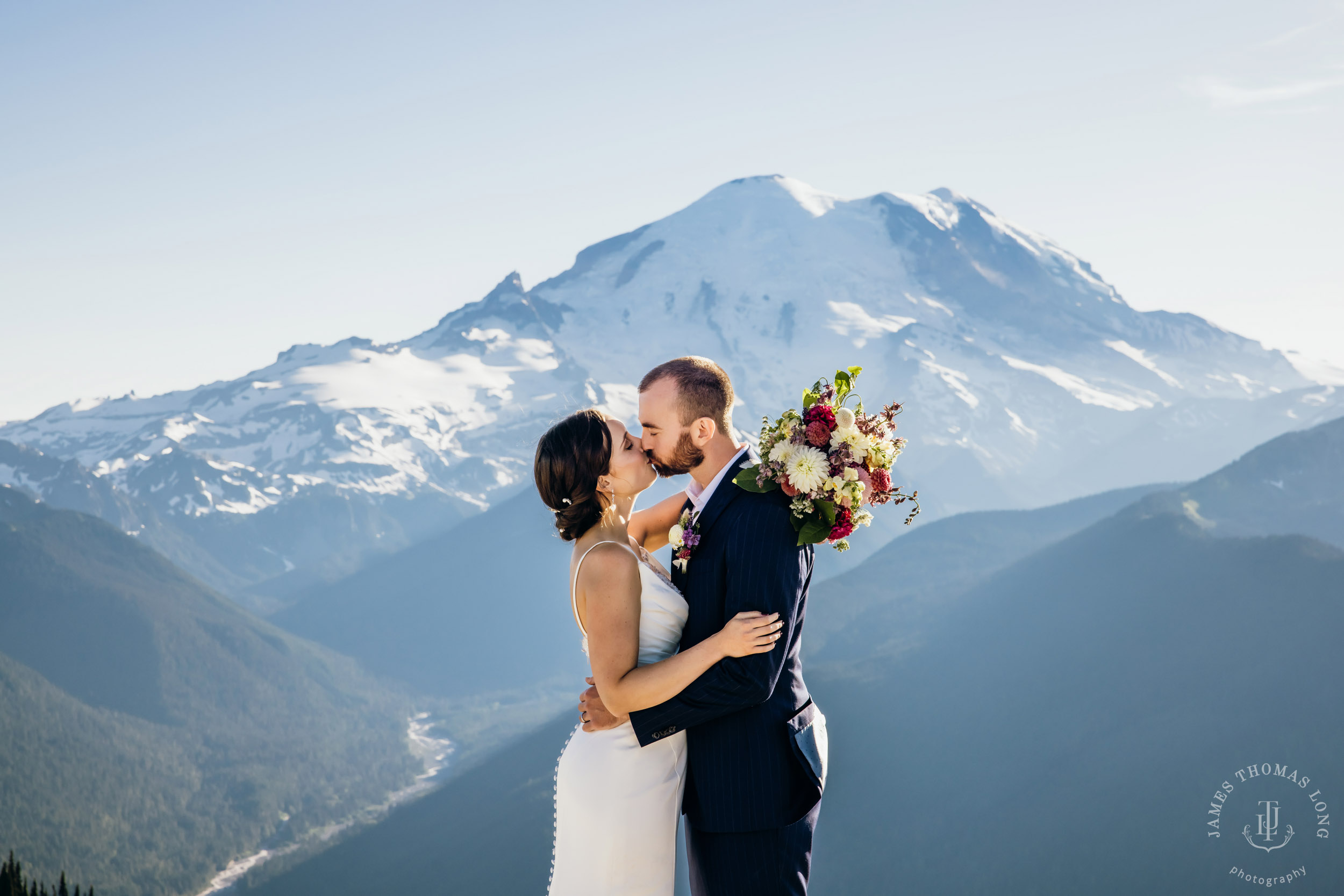 Crystal Mountain wedding by Seattle wedding photographer James Thomas Long Photography
