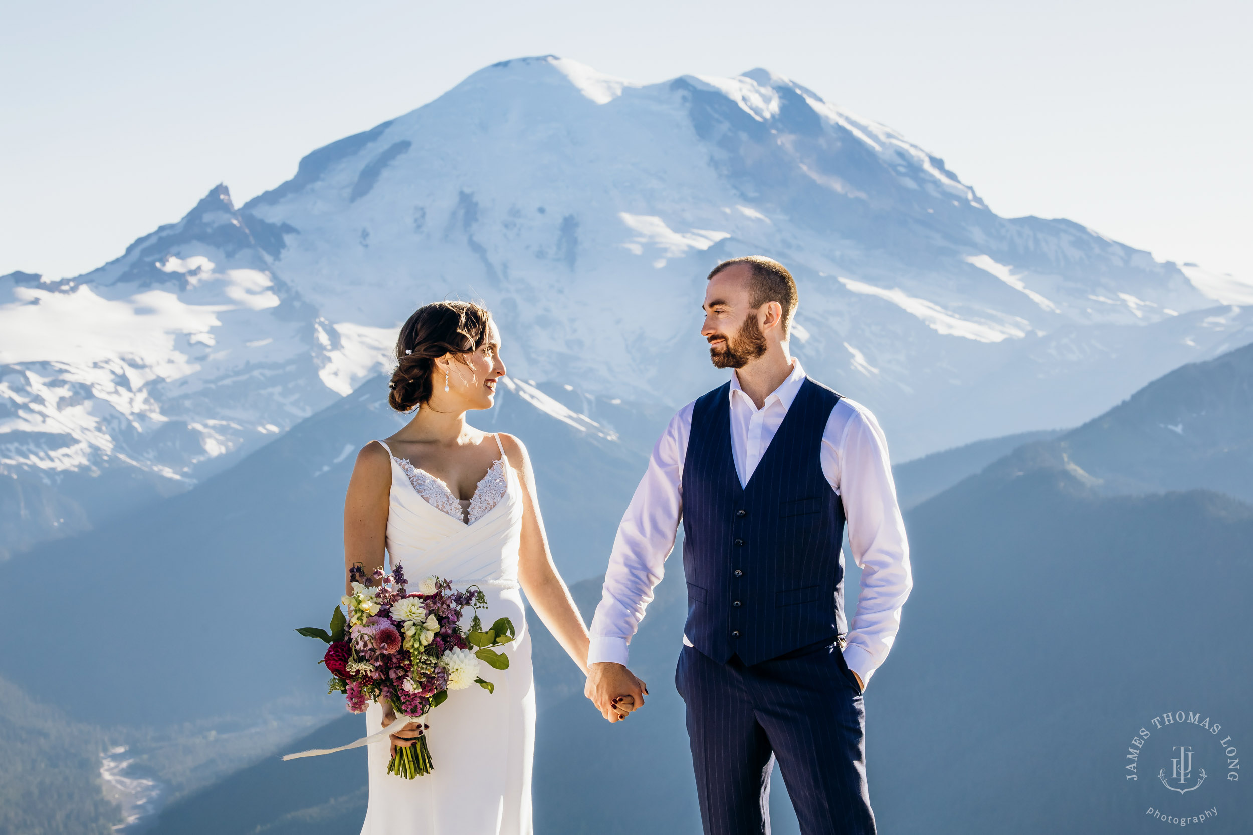 Crystal Mountain wedding by Seattle wedding photographer James Thomas Long Photography