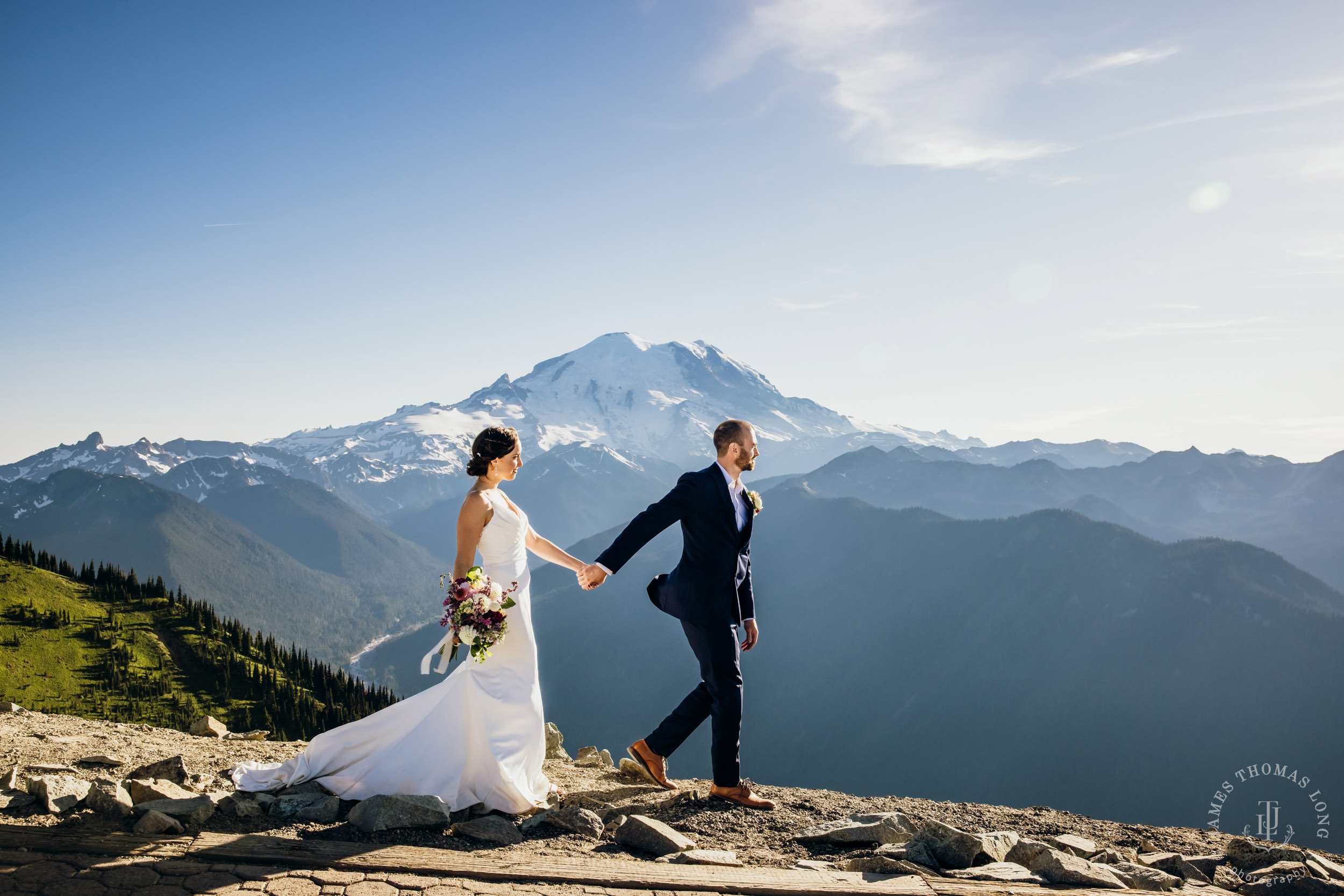Crystal Mountain wedding by Seattle wedding photographer James Thomas Long Photography