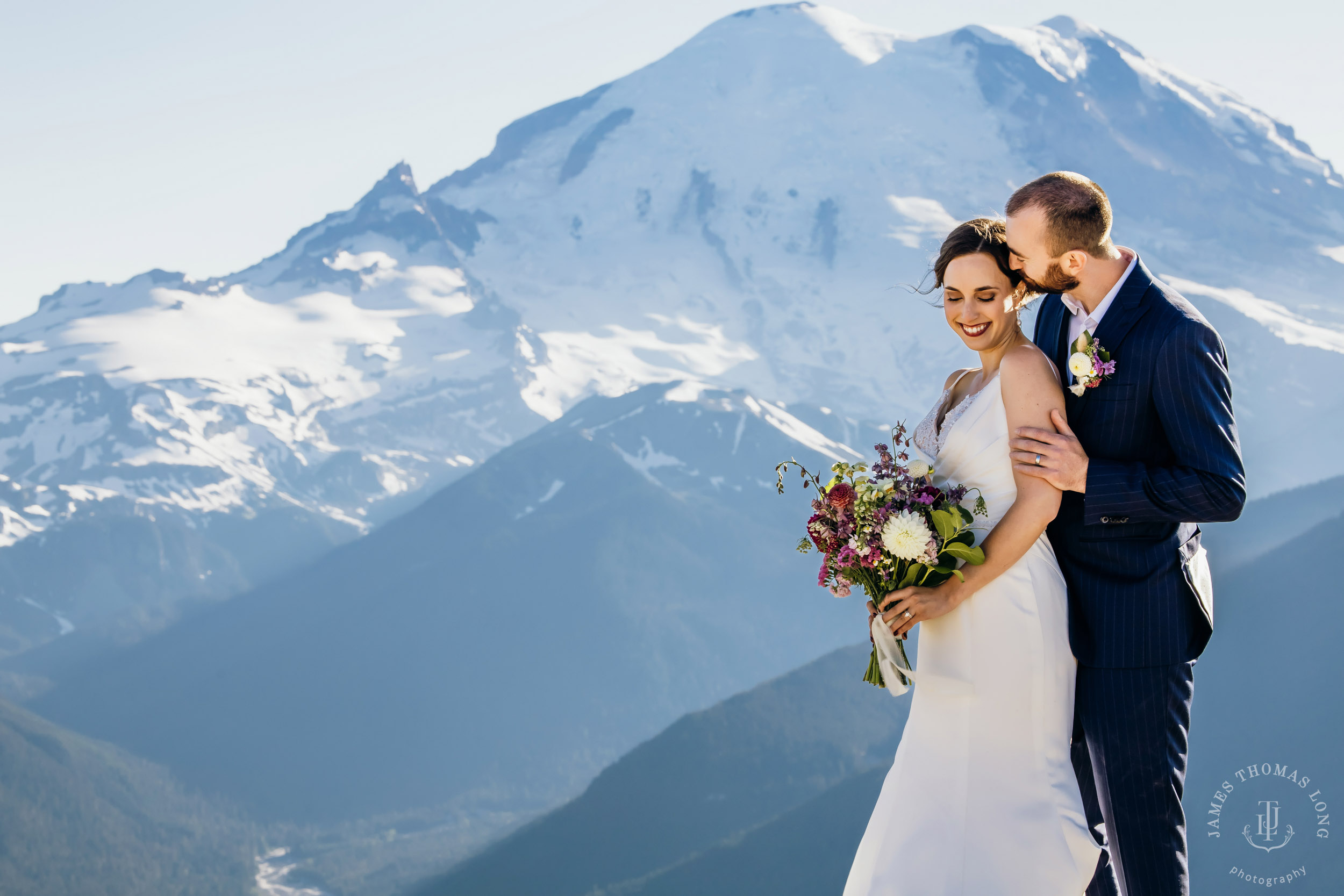 Crystal Mountain wedding by Seattle wedding photographer James Thomas Long Photography