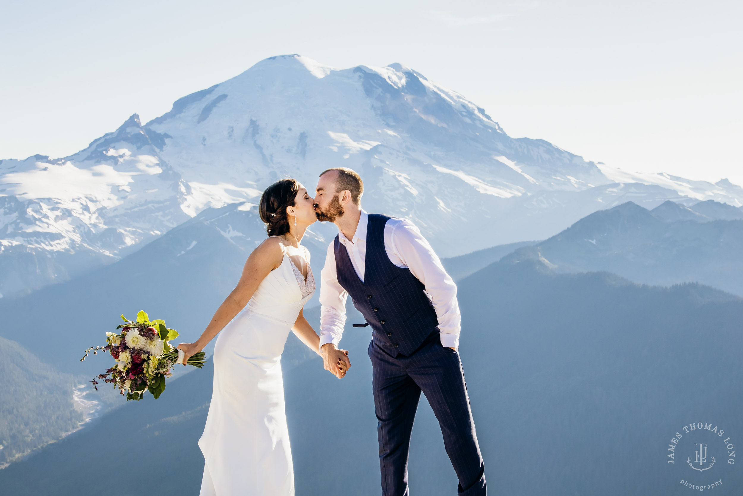 Crystal Mountain wedding by Seattle wedding photographer James Thomas Long Photography