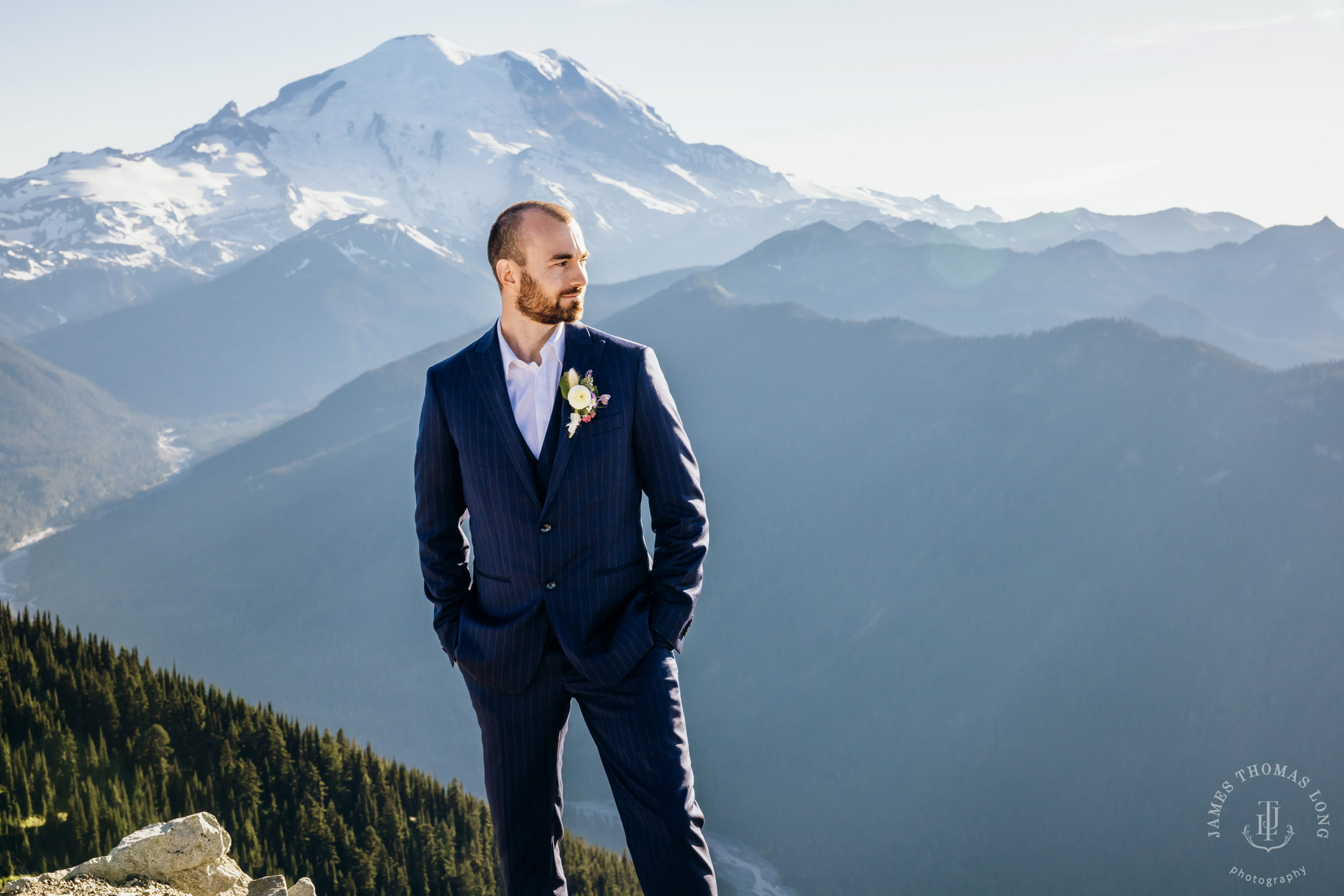 Crystal Mountain wedding by Seattle wedding photographer James Thomas Long Photography
