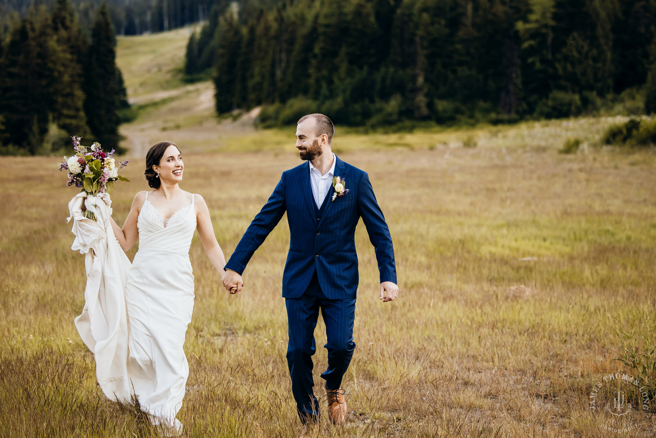 Crystal Mountain wedding by Seattle wedding photographer James Thomas Long Photography