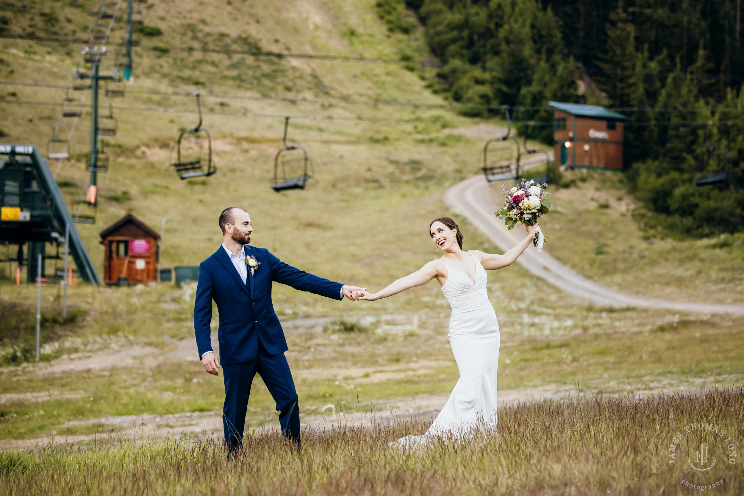 Crystal Mountain wedding by Seattle wedding photographer James Thomas Long Photography