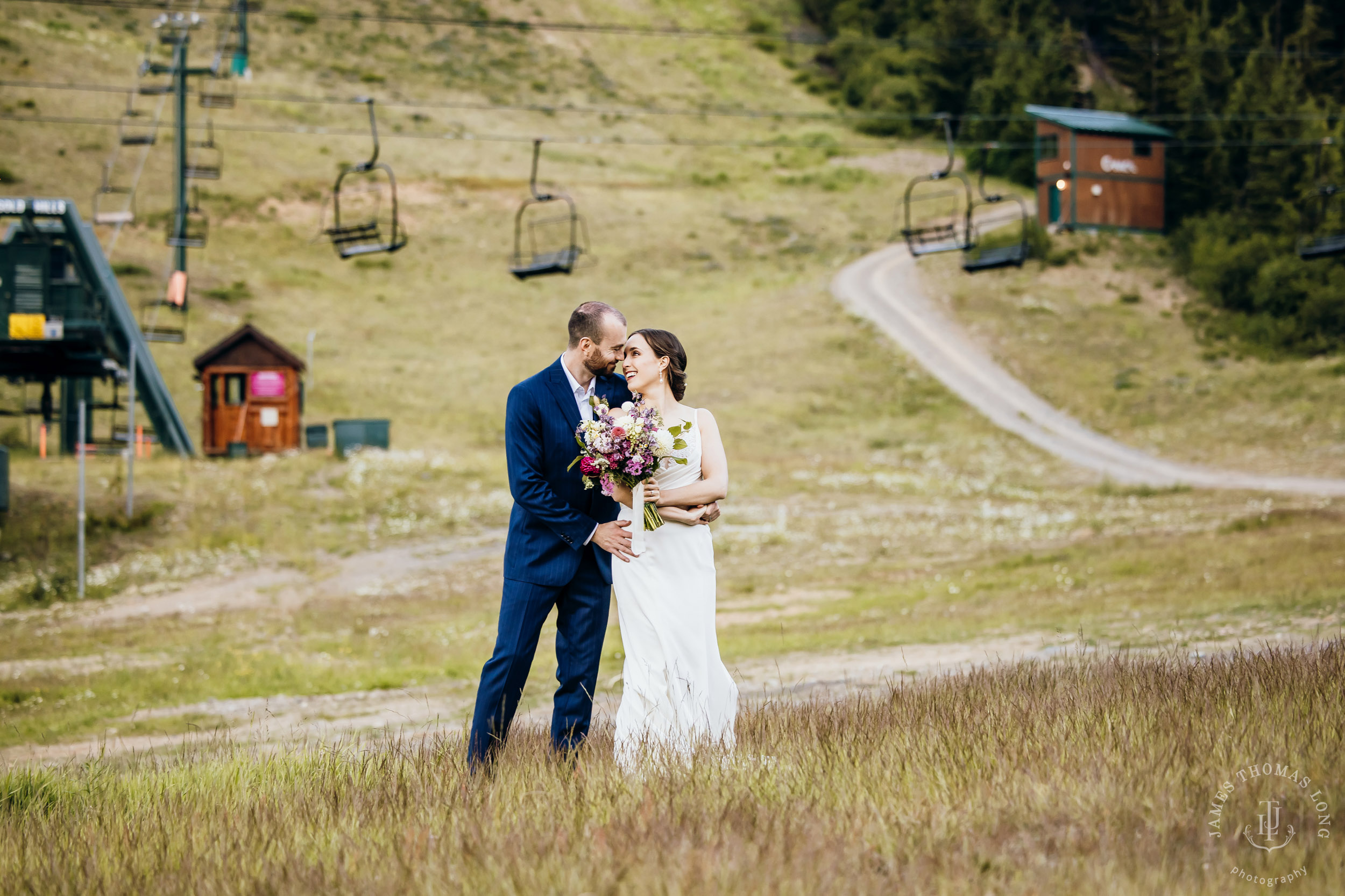 Crystal Mountain wedding by Seattle wedding photographer James Thomas Long Photography