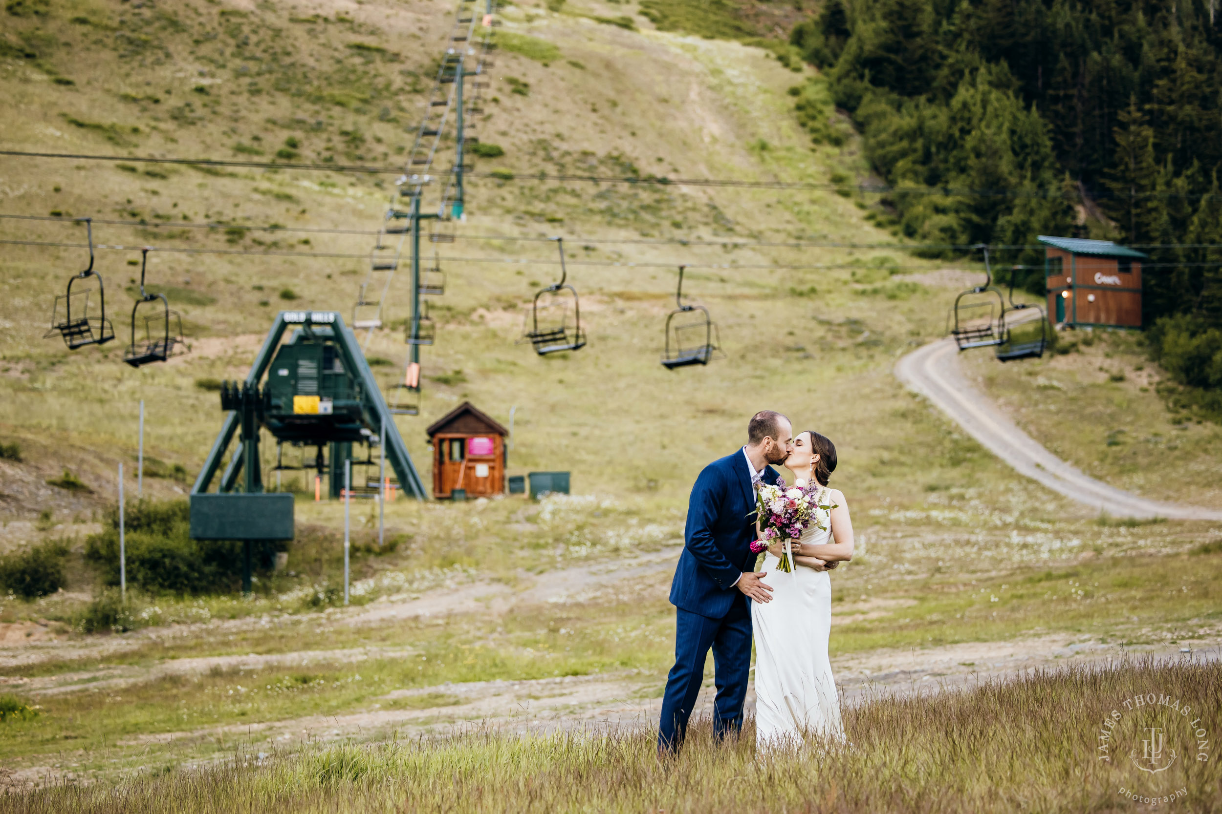 Crystal Mountain wedding by Seattle wedding photographer James Thomas Long Photography