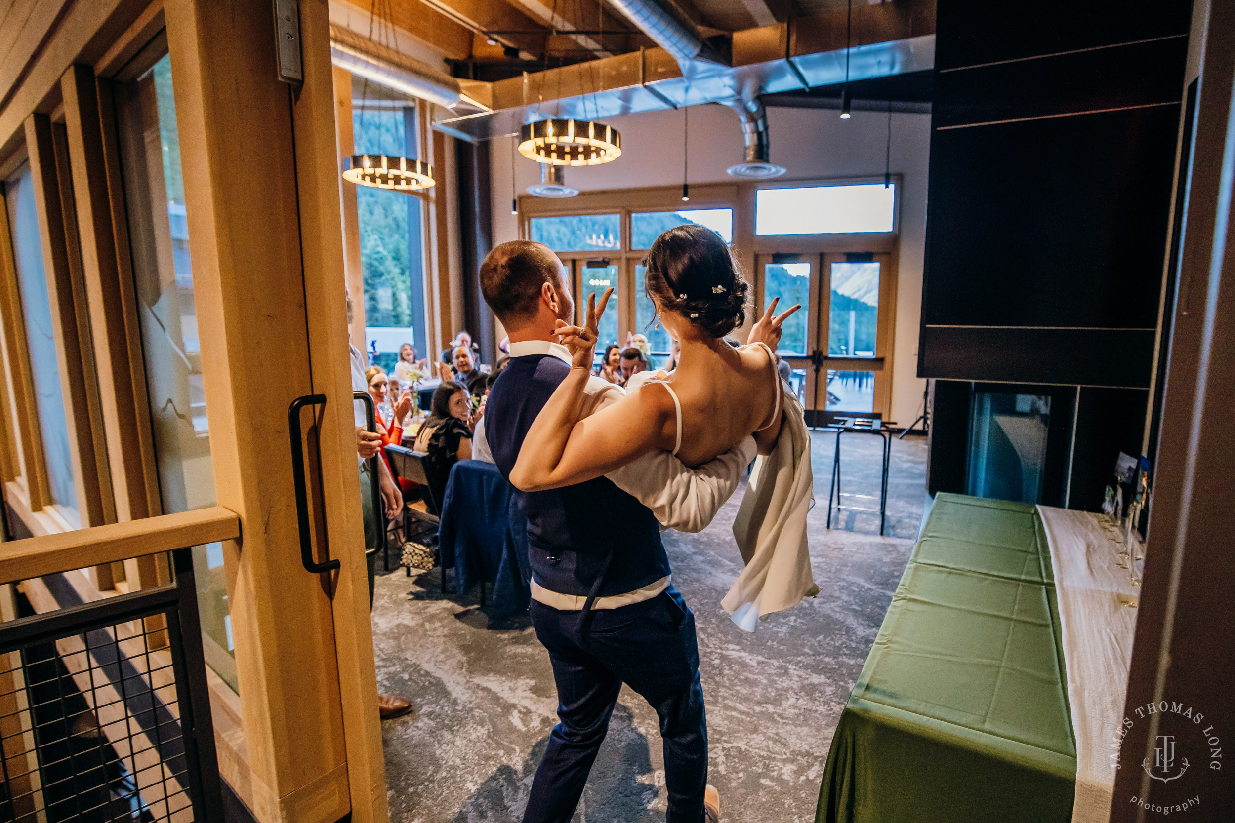 Crystal Mountain wedding by Seattle wedding photographer James Thomas Long Photography