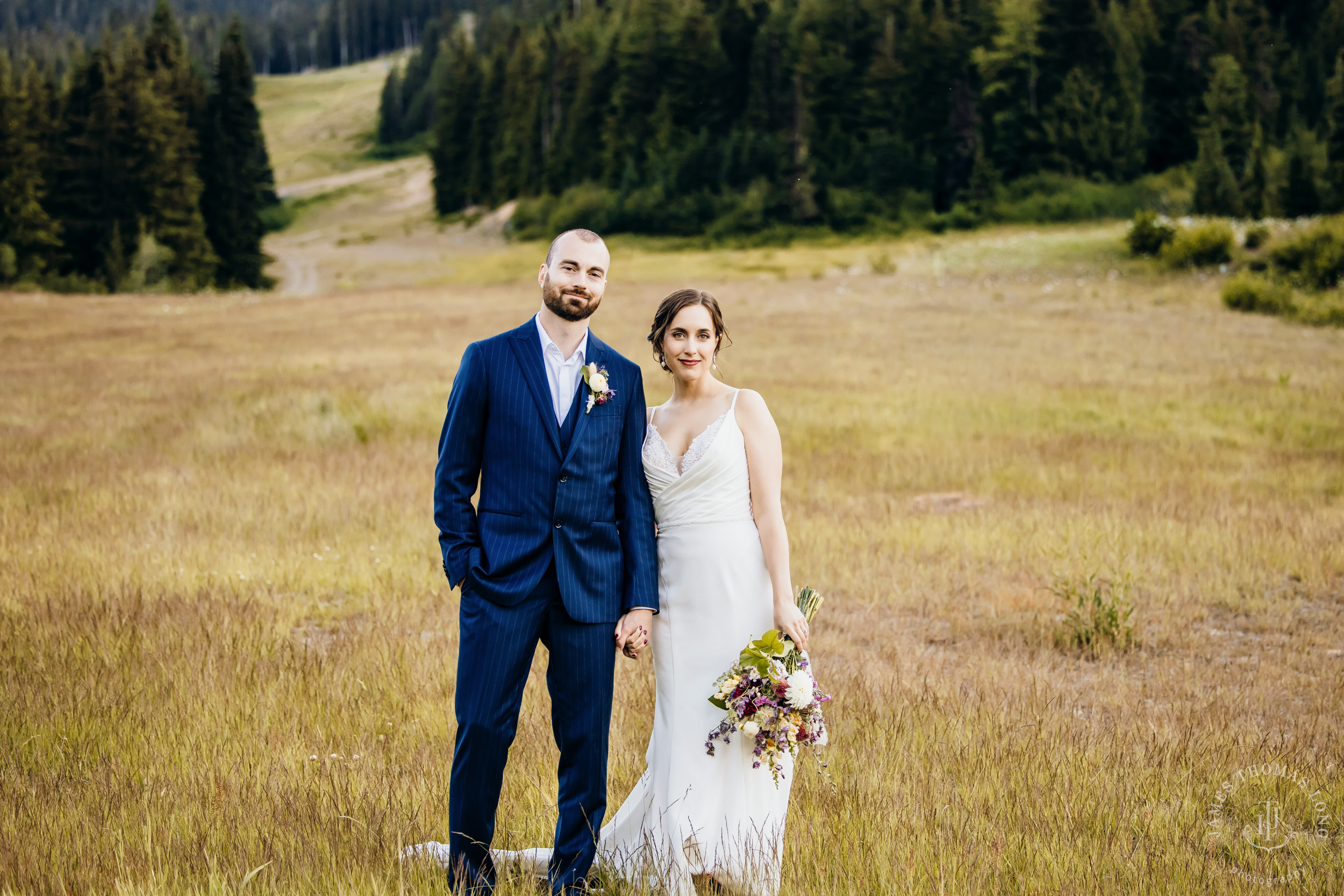 Crystal Mountain wedding by Seattle wedding photographer James Thomas Long Photography