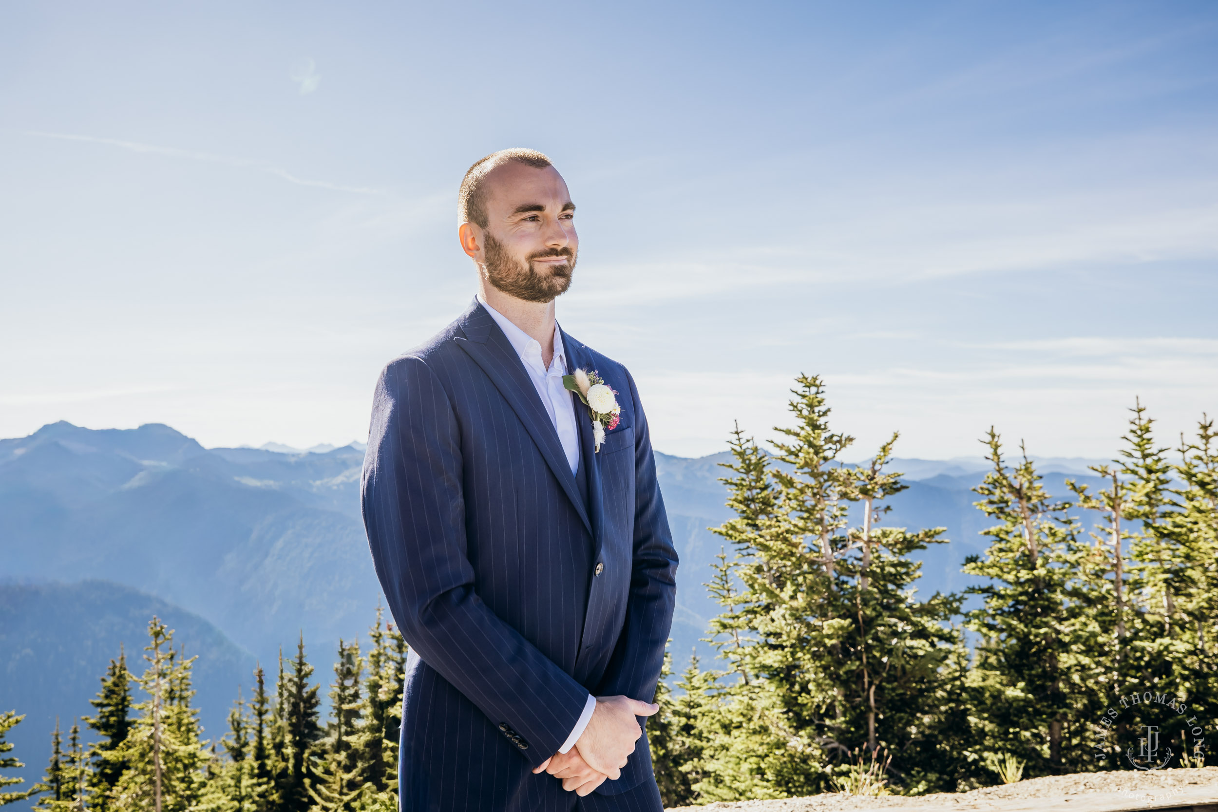 Crystal Mountain wedding by Seattle wedding photographer James Thomas Long Photography