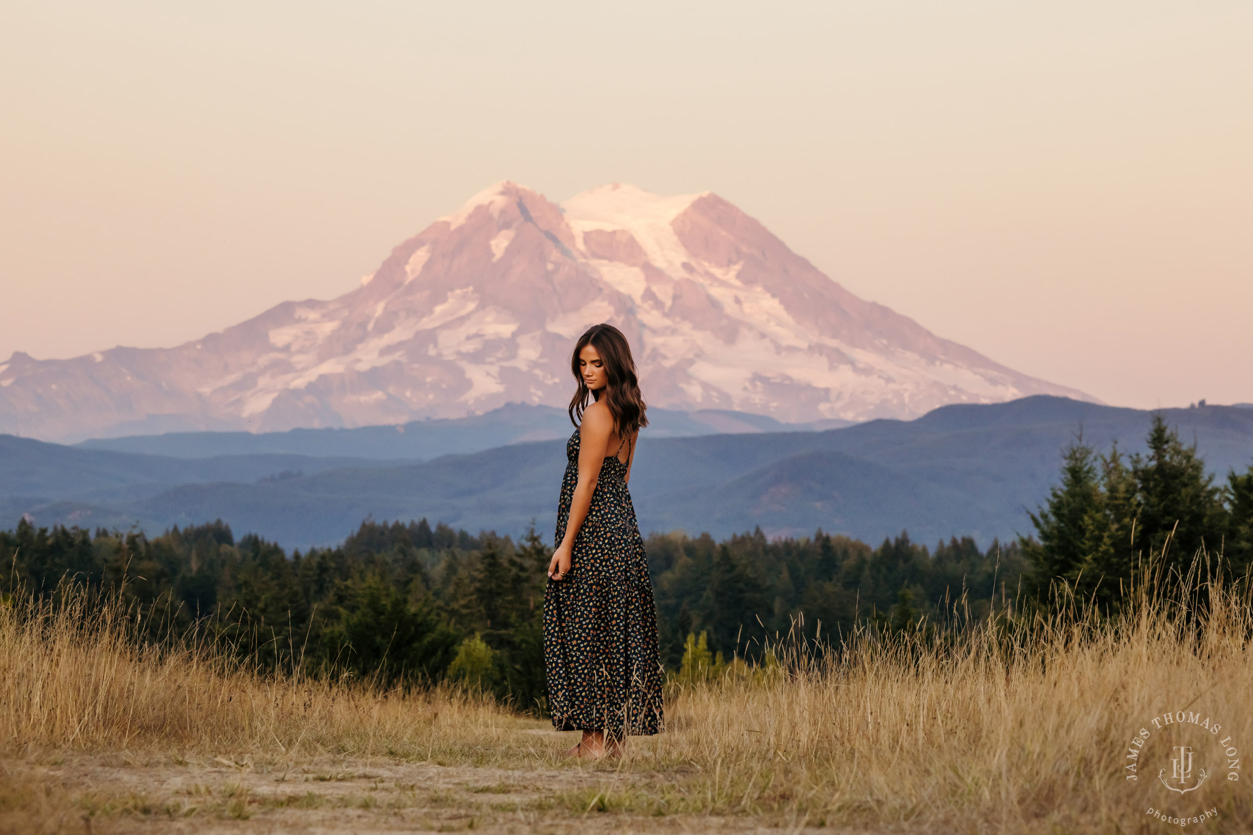 Mount Rainier high school senior portrait session by Seattle senior portrait photographer James Thomas Long Photography