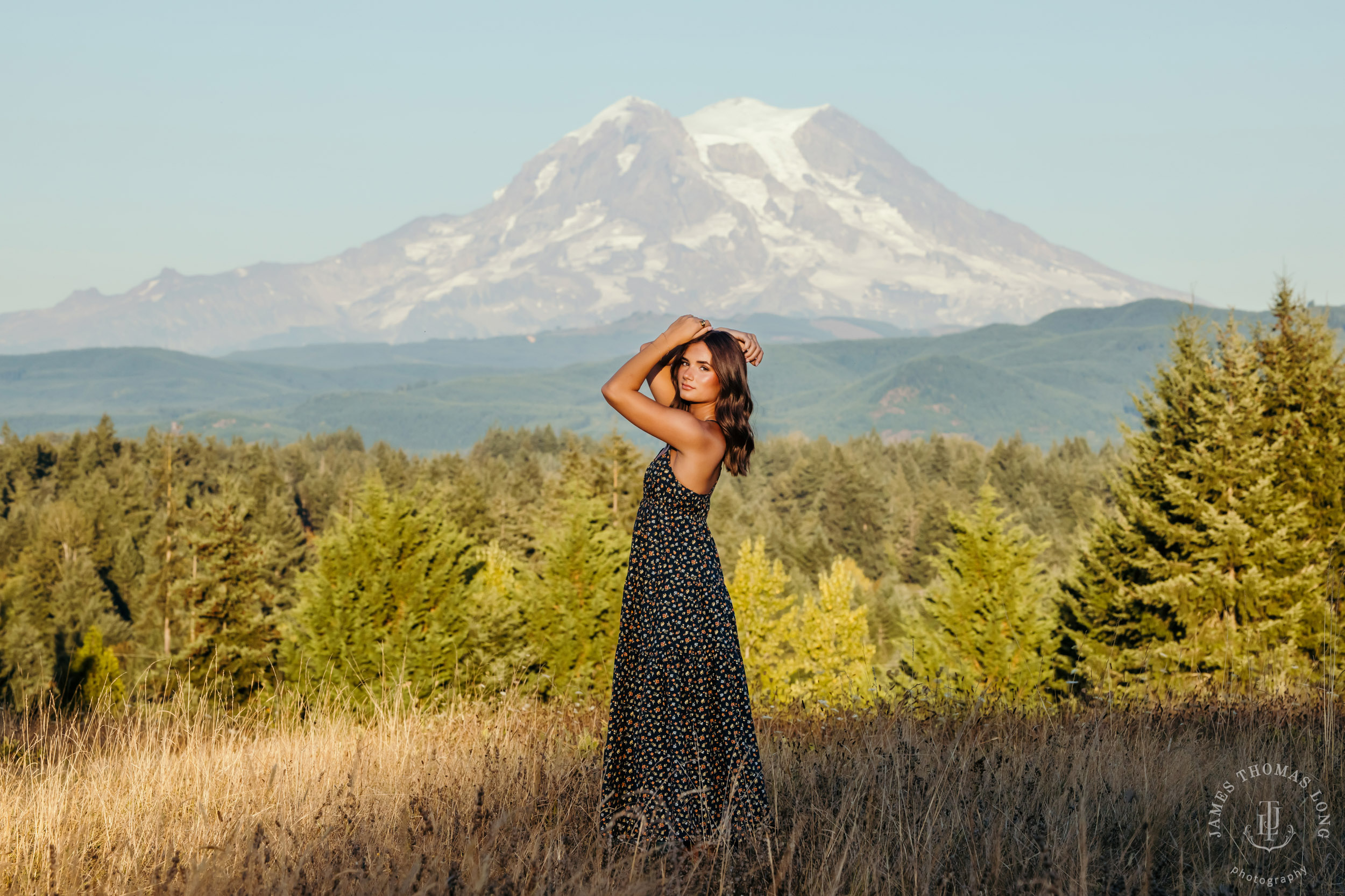 Mount Rainier high school senior portrait session by Seattle senior portrait photographer James Thomas Long Photography