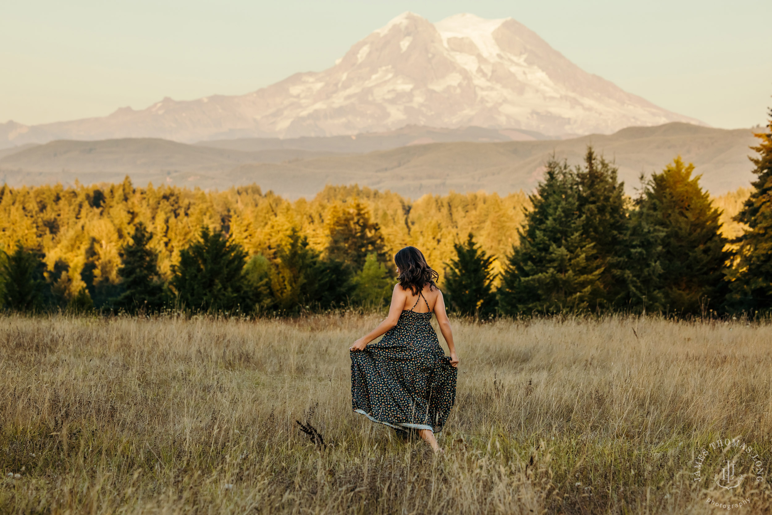 Mount Rainier high school senior portrait session by Seattle senior portrait photographer James Thomas Long Photography