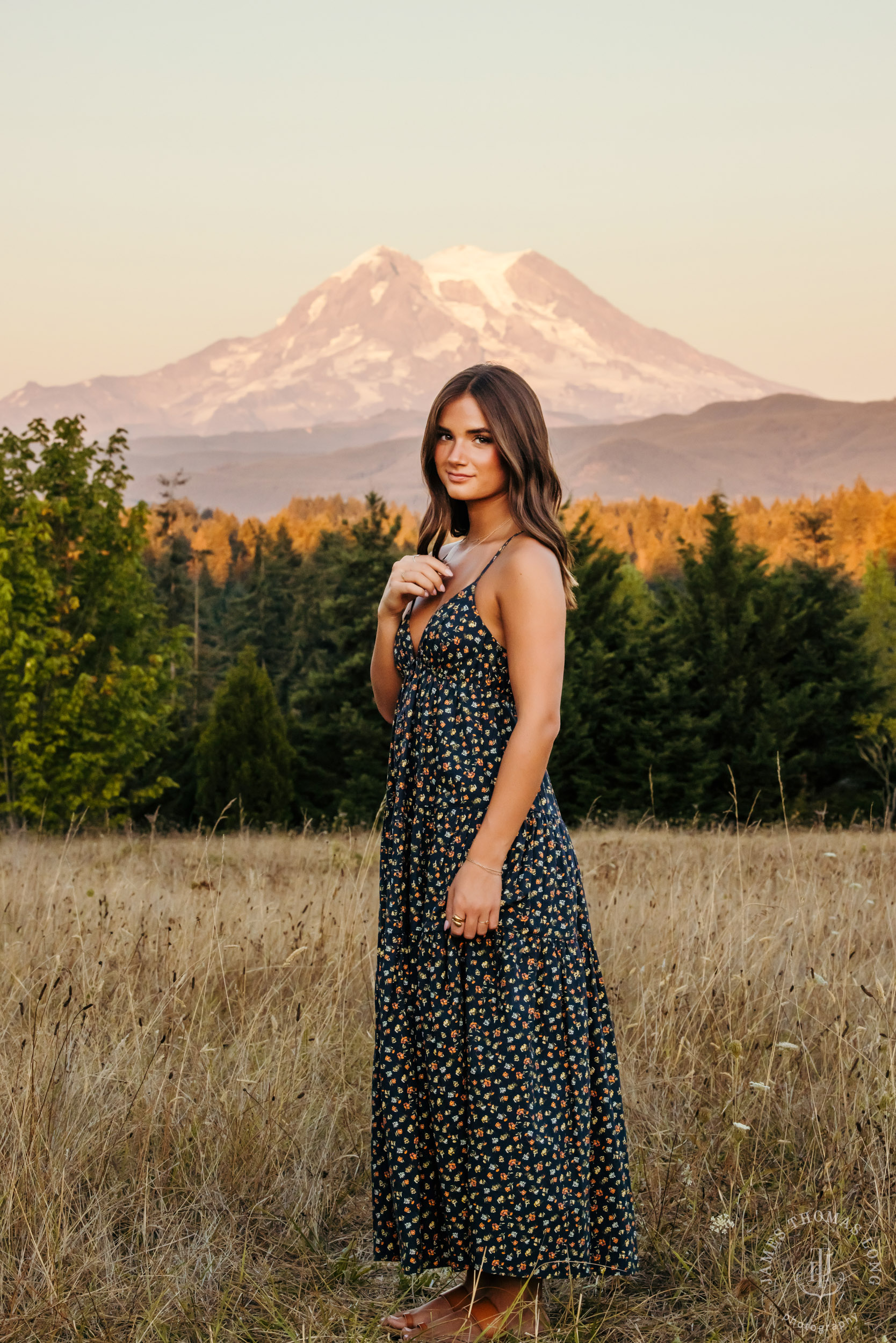 Mount Rainier high school senior portrait session by Seattle senior portrait photographer James Thomas Long Photography
