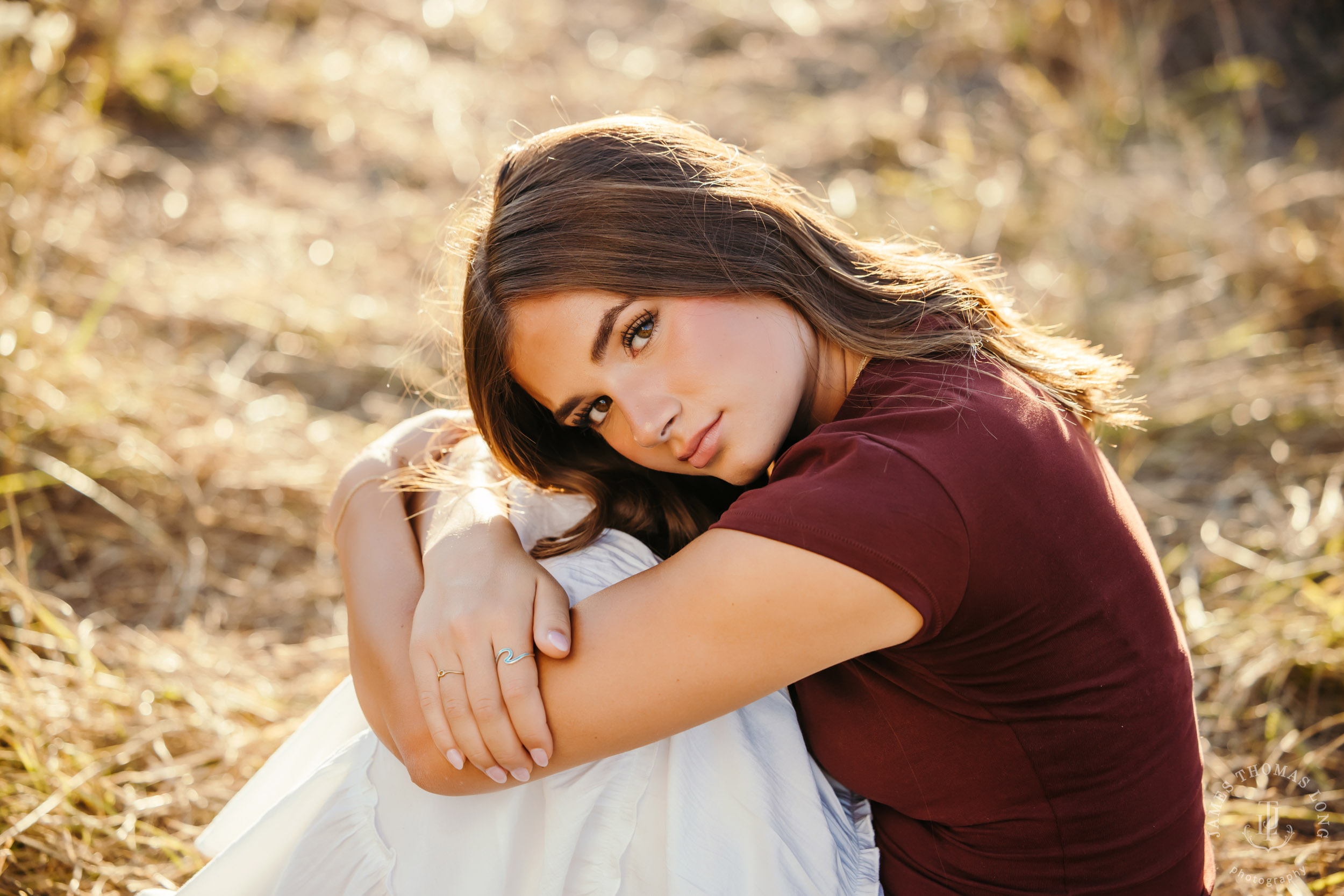 Mount Rainier high school senior portrait session by Seattle senior portrait photographer James Thomas Long Photography