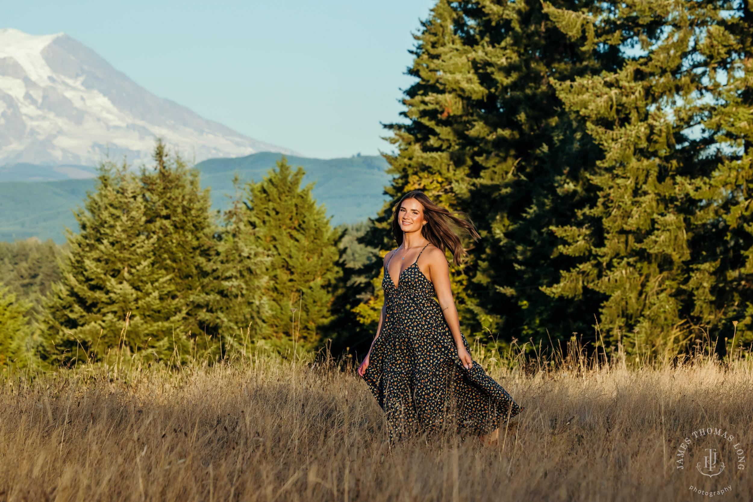 Mount Rainier high school senior portrait session by Seattle senior portrait photographer James Thomas Long Photography