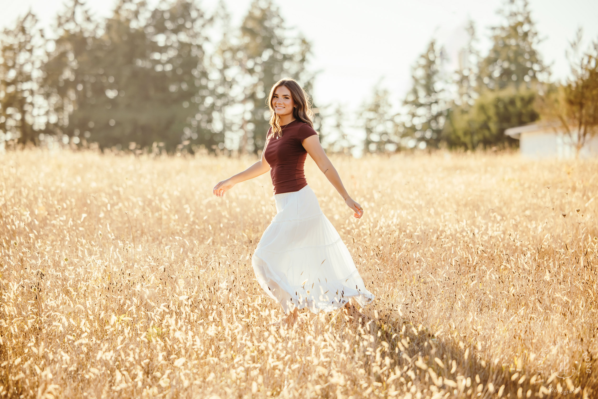 Mount Rainier high school senior portrait session by Seattle senior portrait photographer James Thomas Long Photography