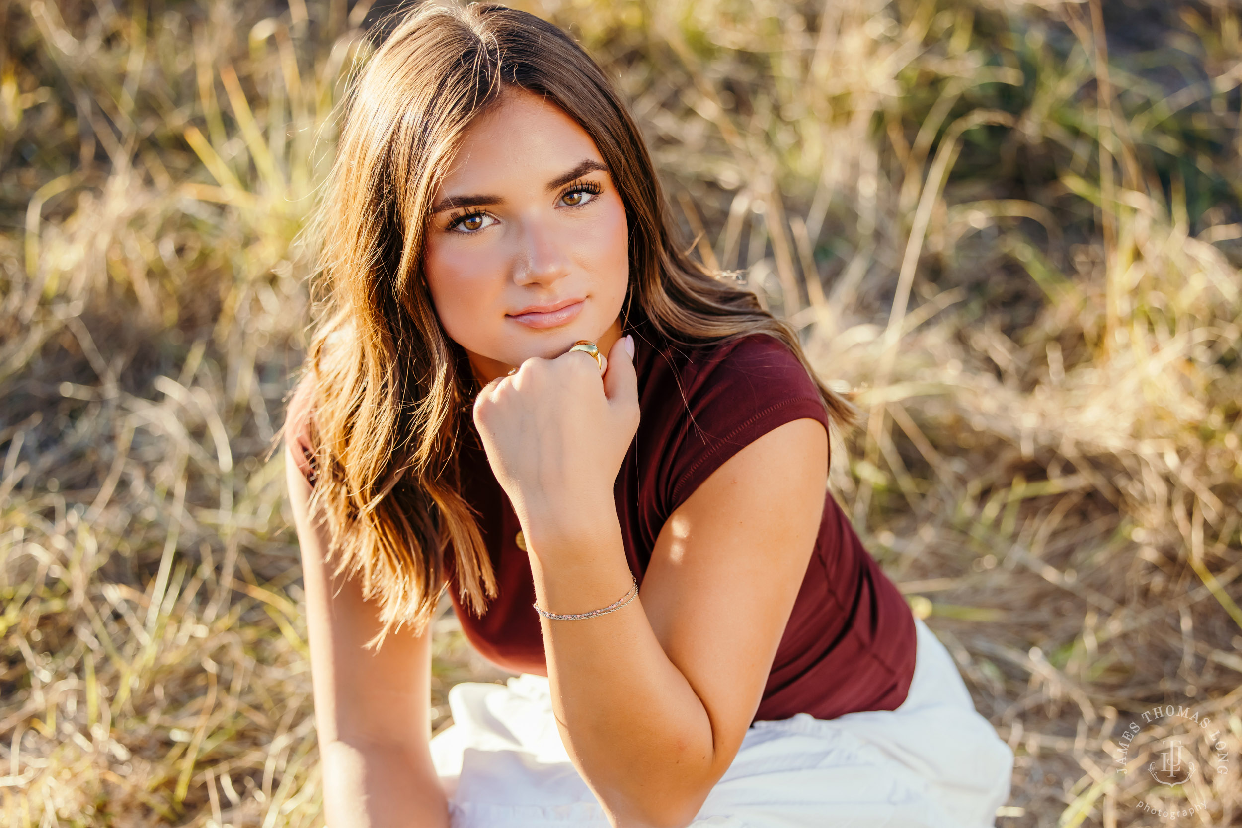 Mount Rainier high school senior portrait session by Seattle senior portrait photographer James Thomas Long Photography
