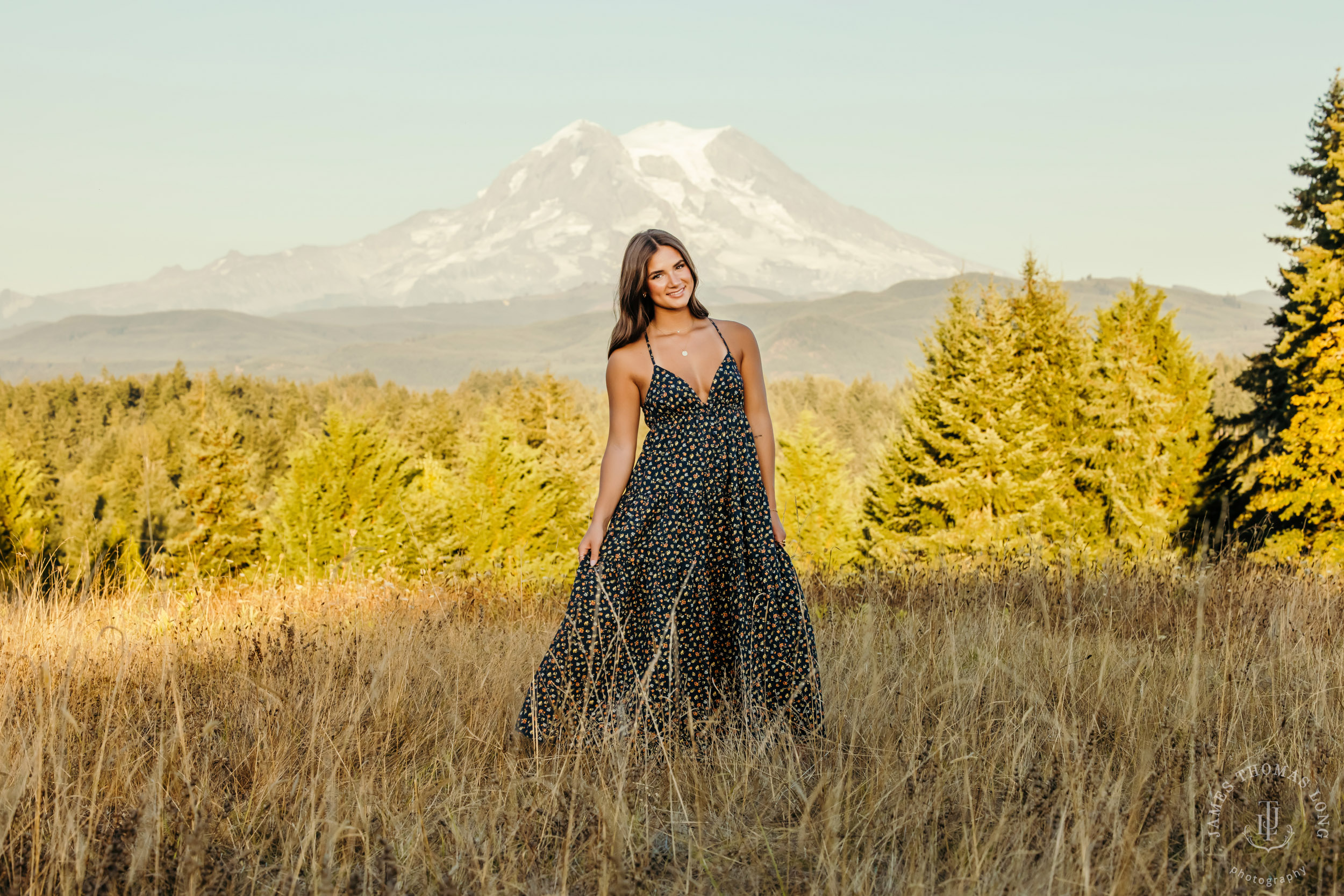 Mount Rainier high school senior portrait session by Seattle senior portrait photographer James Thomas Long Photography