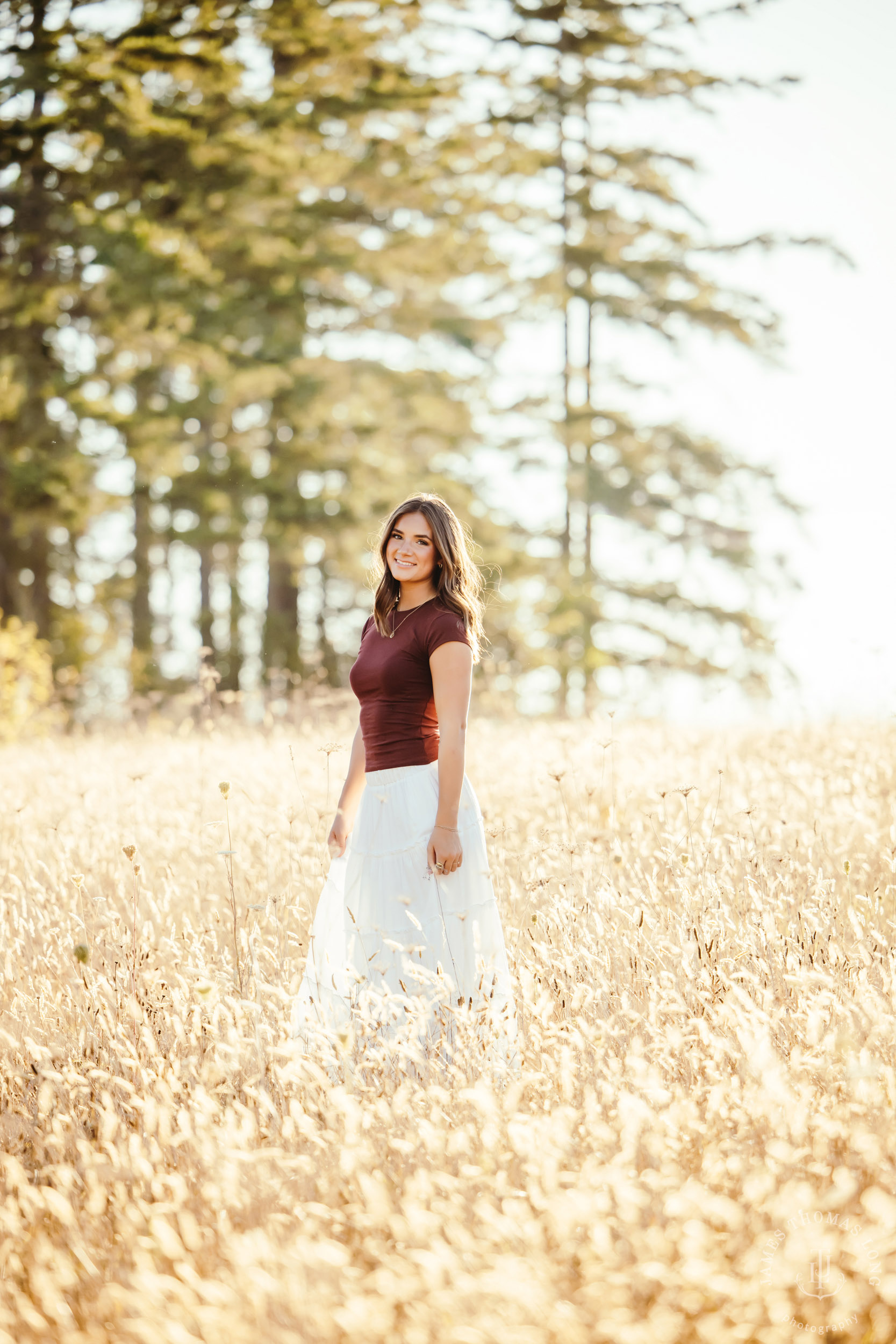 Mount Rainier high school senior portrait session by Seattle senior portrait photographer James Thomas Long Photography